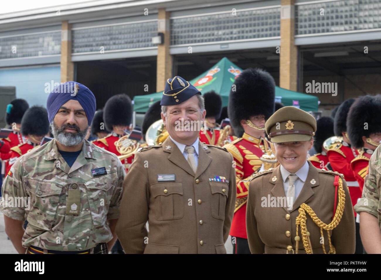 Londra 15 settembre 2018 esercito britannico open day per contrassegnare Saragarhi annuali commemorazioni questo celebra un epica battaglia dove 21 soldati Sikh ha preso un ultimo stand contro 10.000 tribesmen nemico nel 1897 Credit Ian Davidson/Alamy Live News Foto Stock