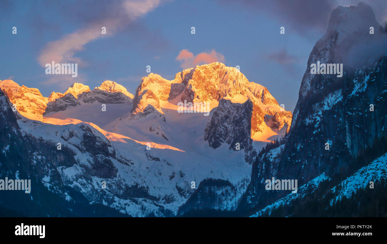 Lago Gosausee, montagna Dachstein Austria Austria Superiore Foto Stock