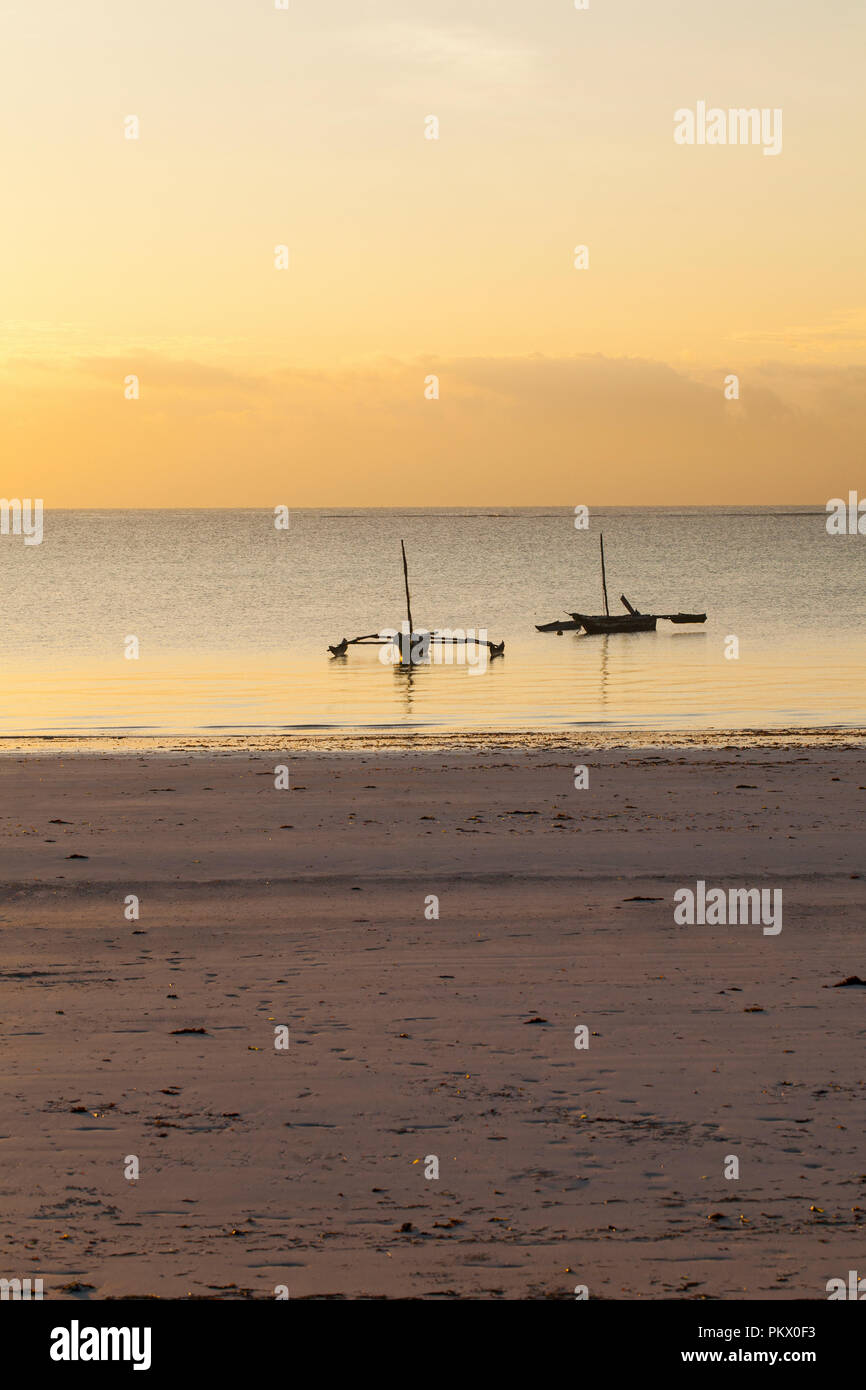 Galu Kinondo - spiaggia, Kenya Foto Stock