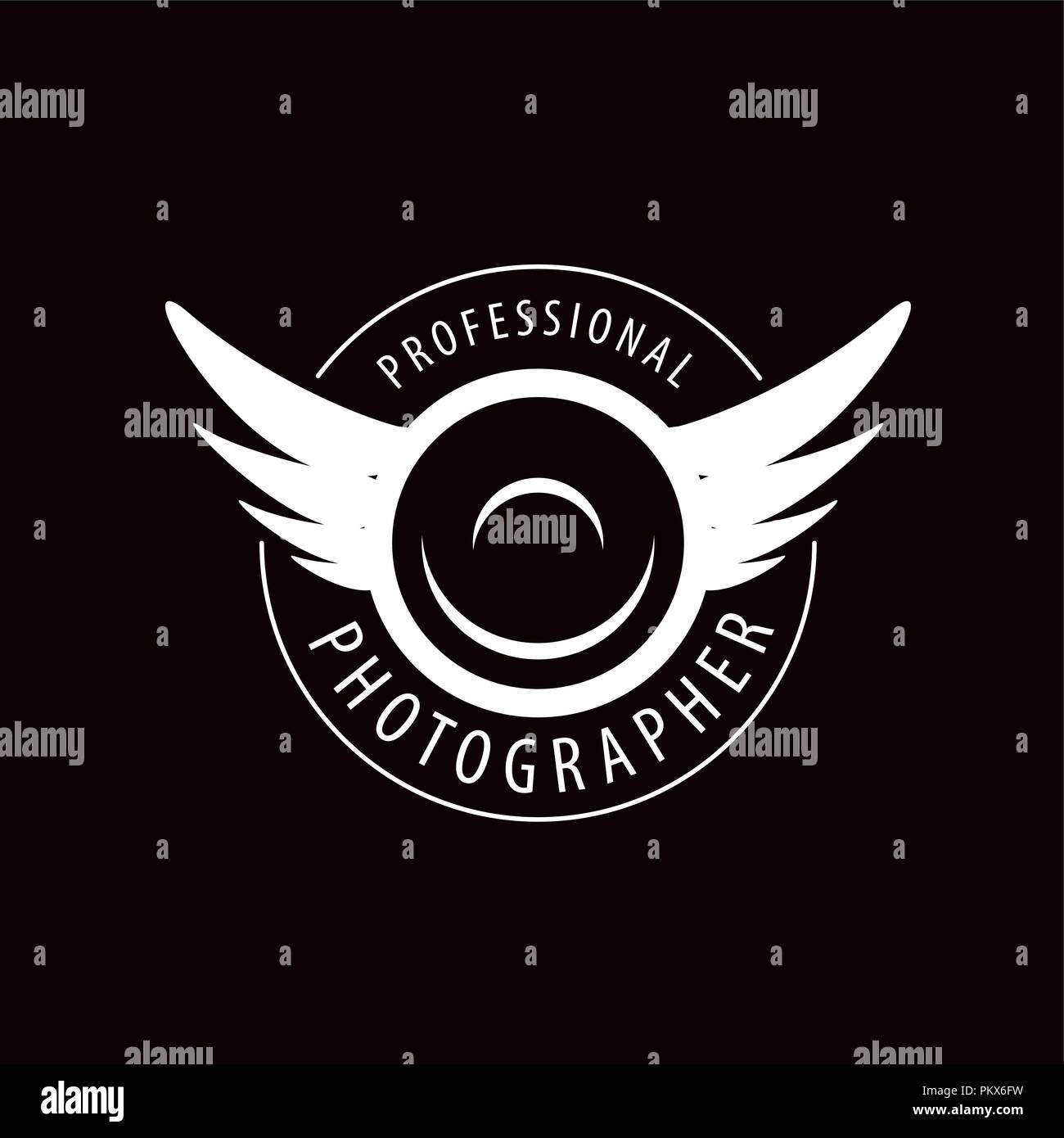 Il logo del vettore per il fotografo Illustrazione Vettoriale