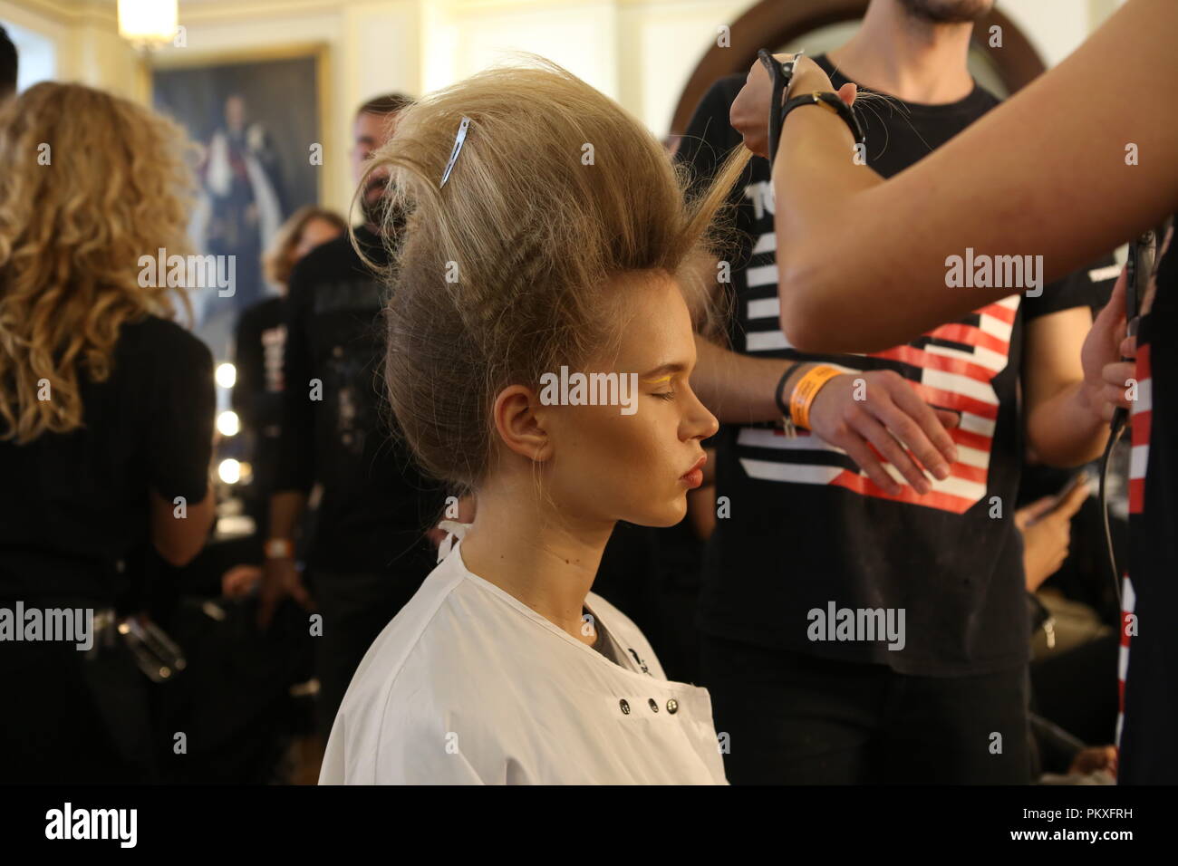 SS19 Backstage di Fashion Scout Foto Stock