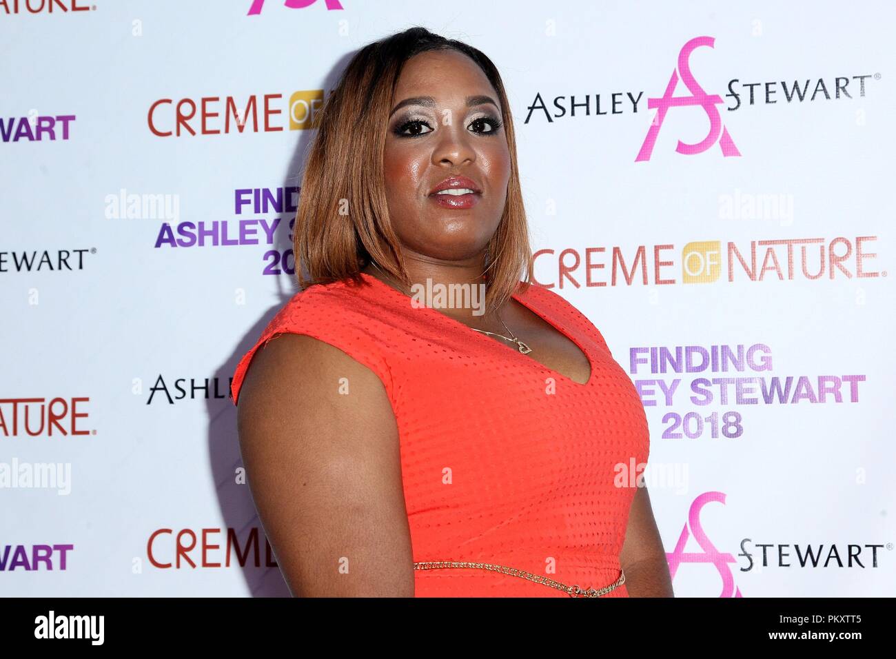 Tia Ryans presso gli arrivi per 2018 Trovare Ashley Stewart Finale, Kings Theatre di Brooklyn, NY, 15 settembre 2018. Foto di: Steve Mack/Everett Collection Foto Stock