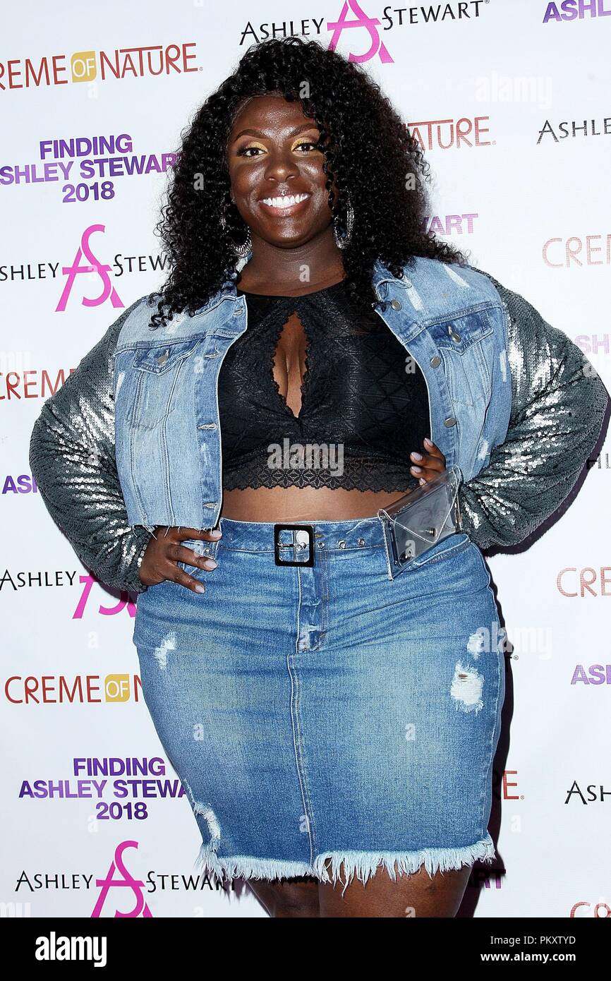 Brooklyn, NY, STATI UNITI D'AMERICA. Xv Sep, 2018. Sharonda Gradberry presso gli arrivi per 2018 Trovare Ashley Stewart Finale, Kings Theatre di Brooklyn, NY, 15 settembre 2018. Credito: Steve Mack/Everett raccolta/Alamy Live News Foto Stock