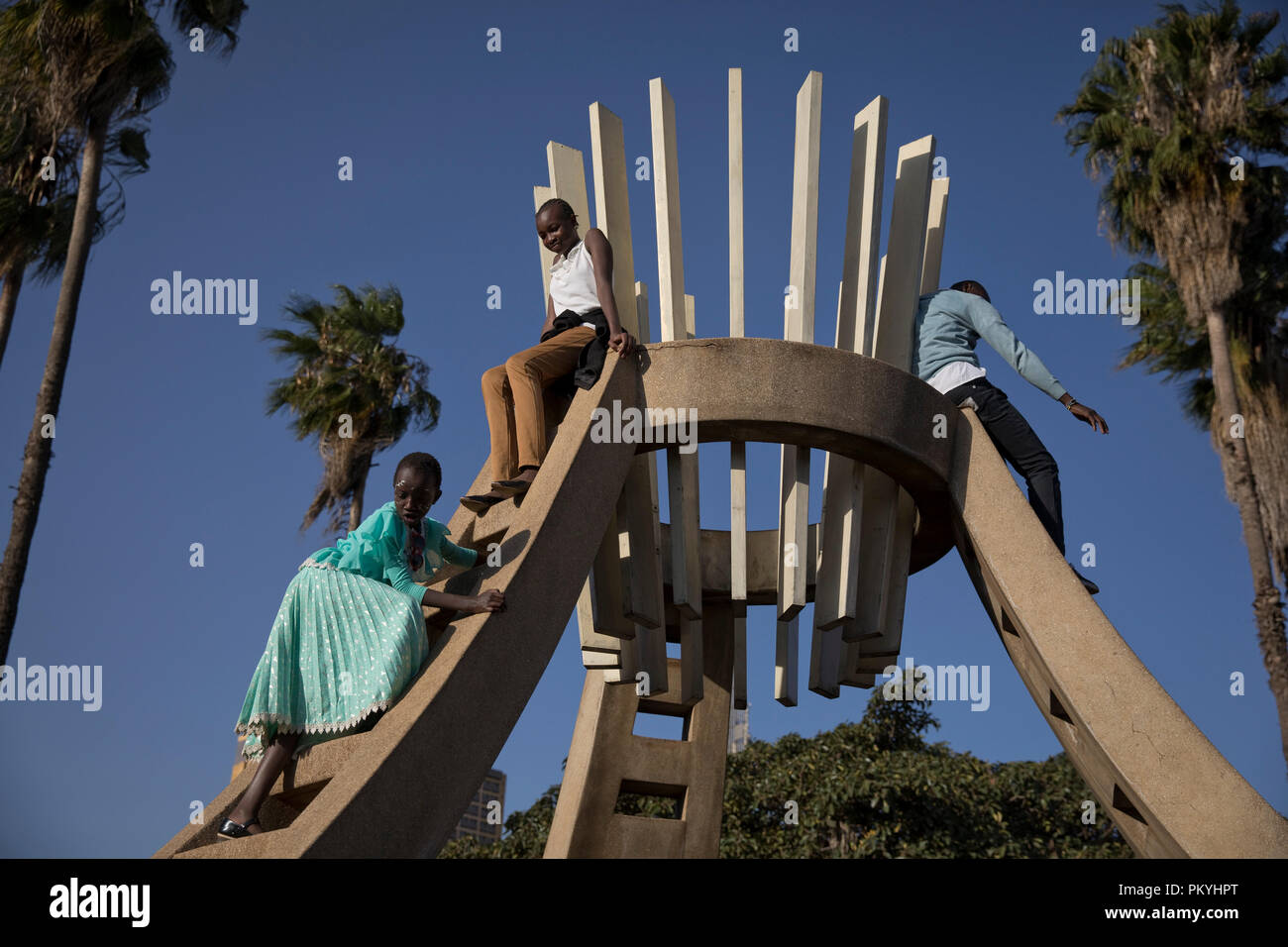 La città di Nairobi, 21 gennaio, 2018. Foto Stock