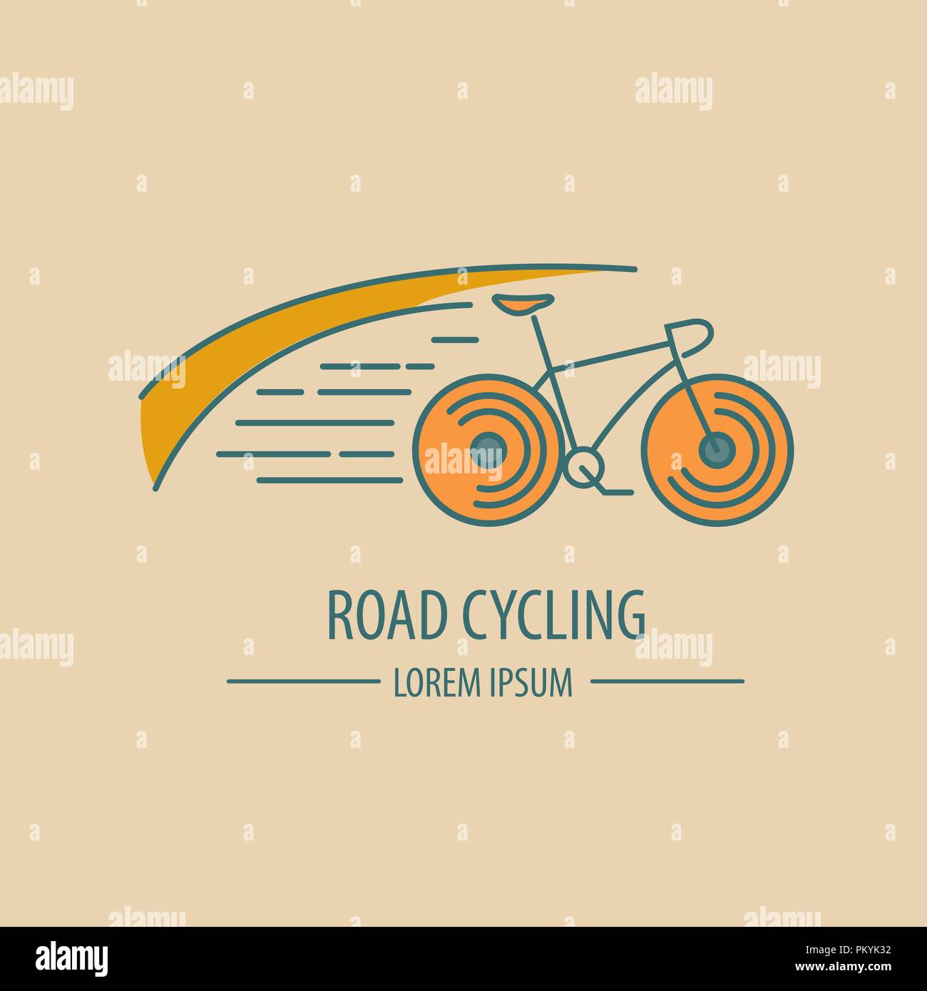 Noleggio di una linea sottile logo design modello. Illustrazione Vettoriale Illustrazione Vettoriale