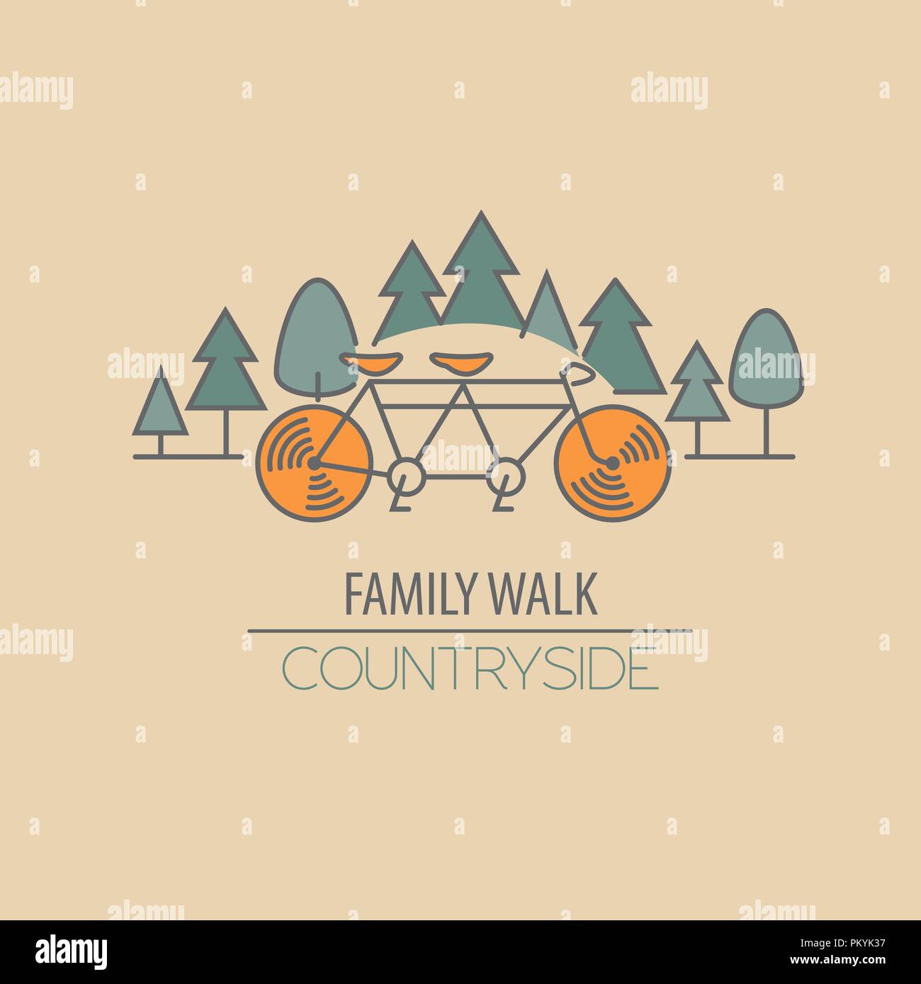 Noleggio di una linea sottile logo design modello. Illustrazione Vettoriale Illustrazione Vettoriale