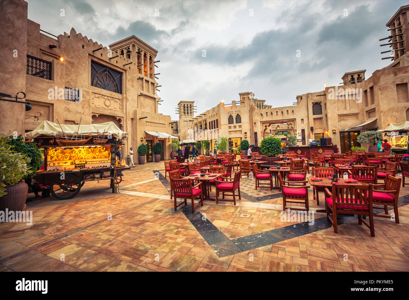 Souk Madinat Jumeirah a Dubai Foto Stock