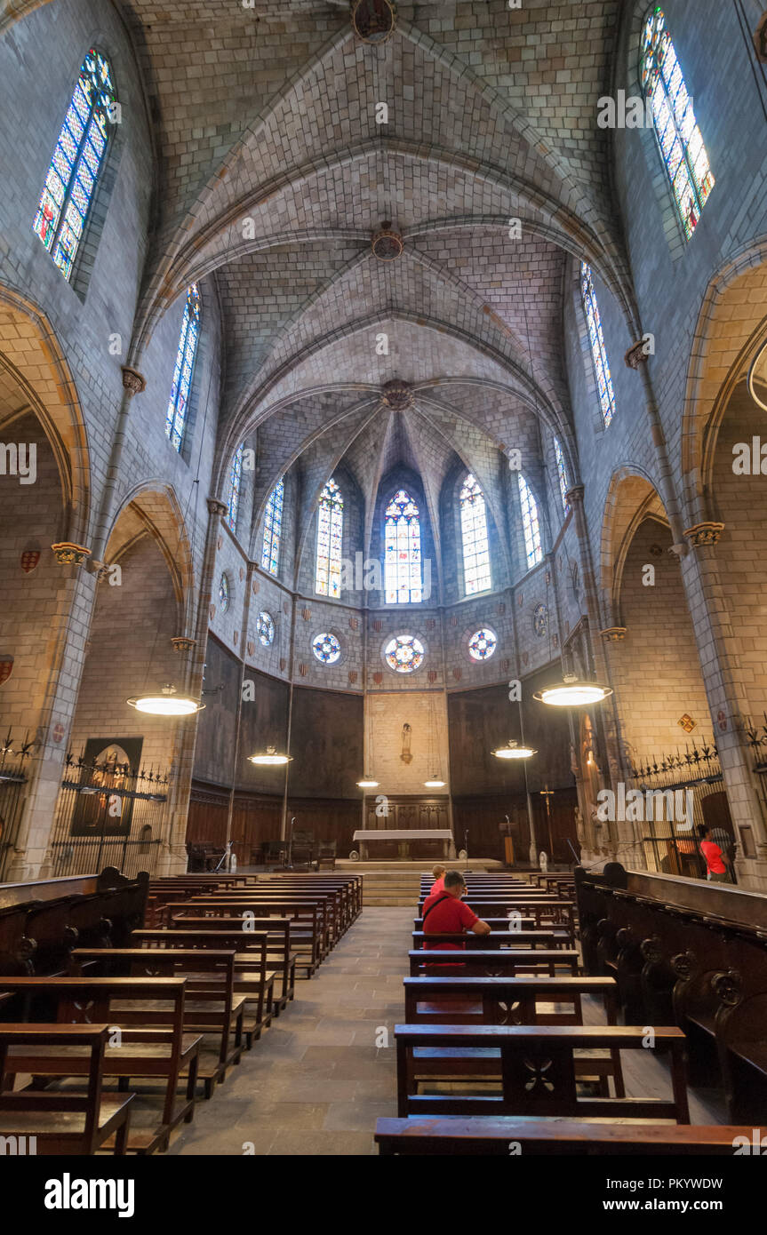 All'interno del Monastero di Pedralbes, il monastero di santa maria, Barcellona, in Catalogna, Spagna Foto Stock
