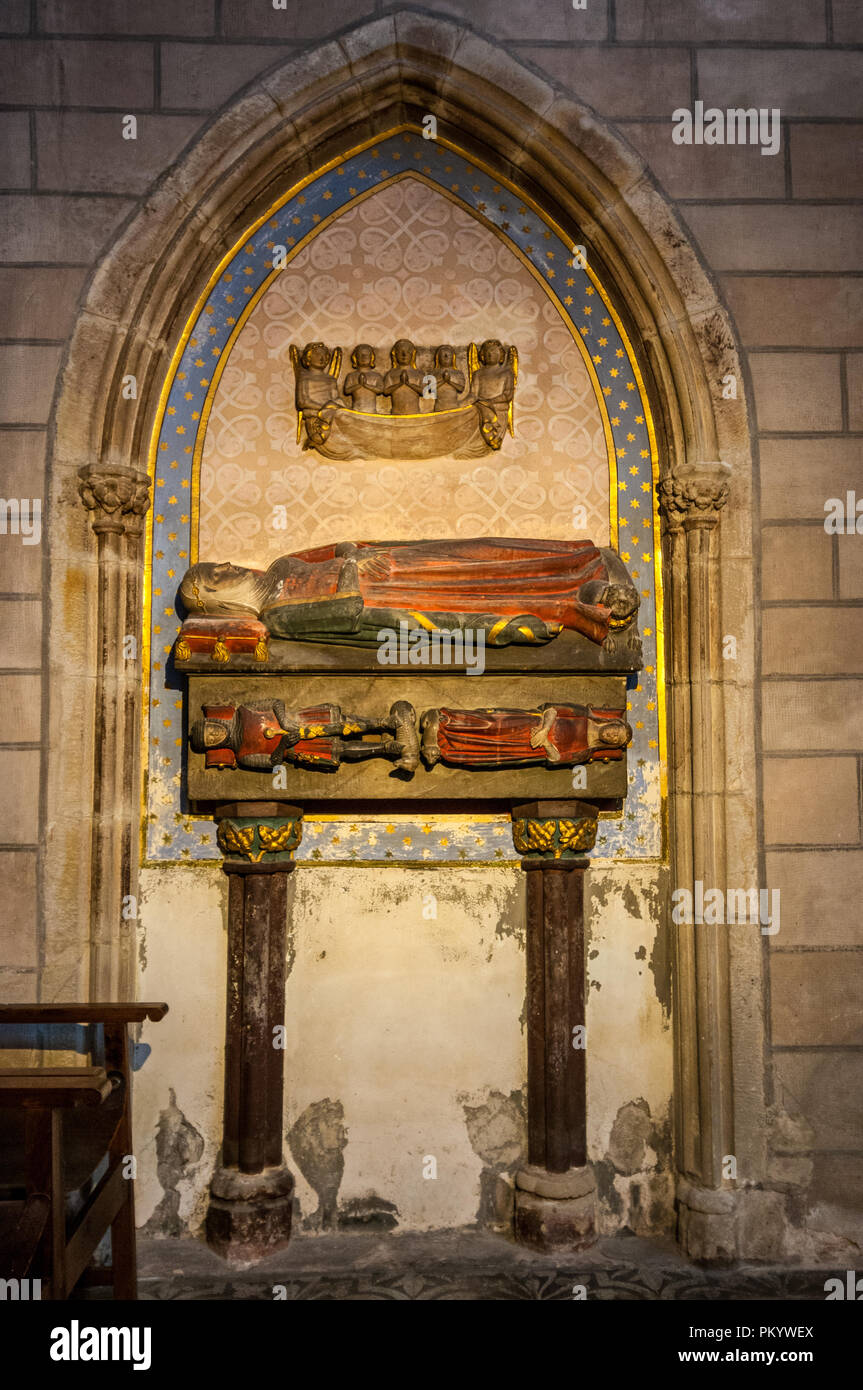 All'interno del Monastero di Pedralbes, il monastero di santa maria, Barcellona, in Catalogna, Spagna Foto Stock