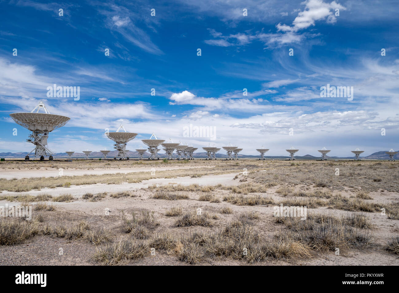 Situato in Socorro in New Mexico. Foto scattata su un soleggiato parzialmente nuvoloso giorno. Foto Stock