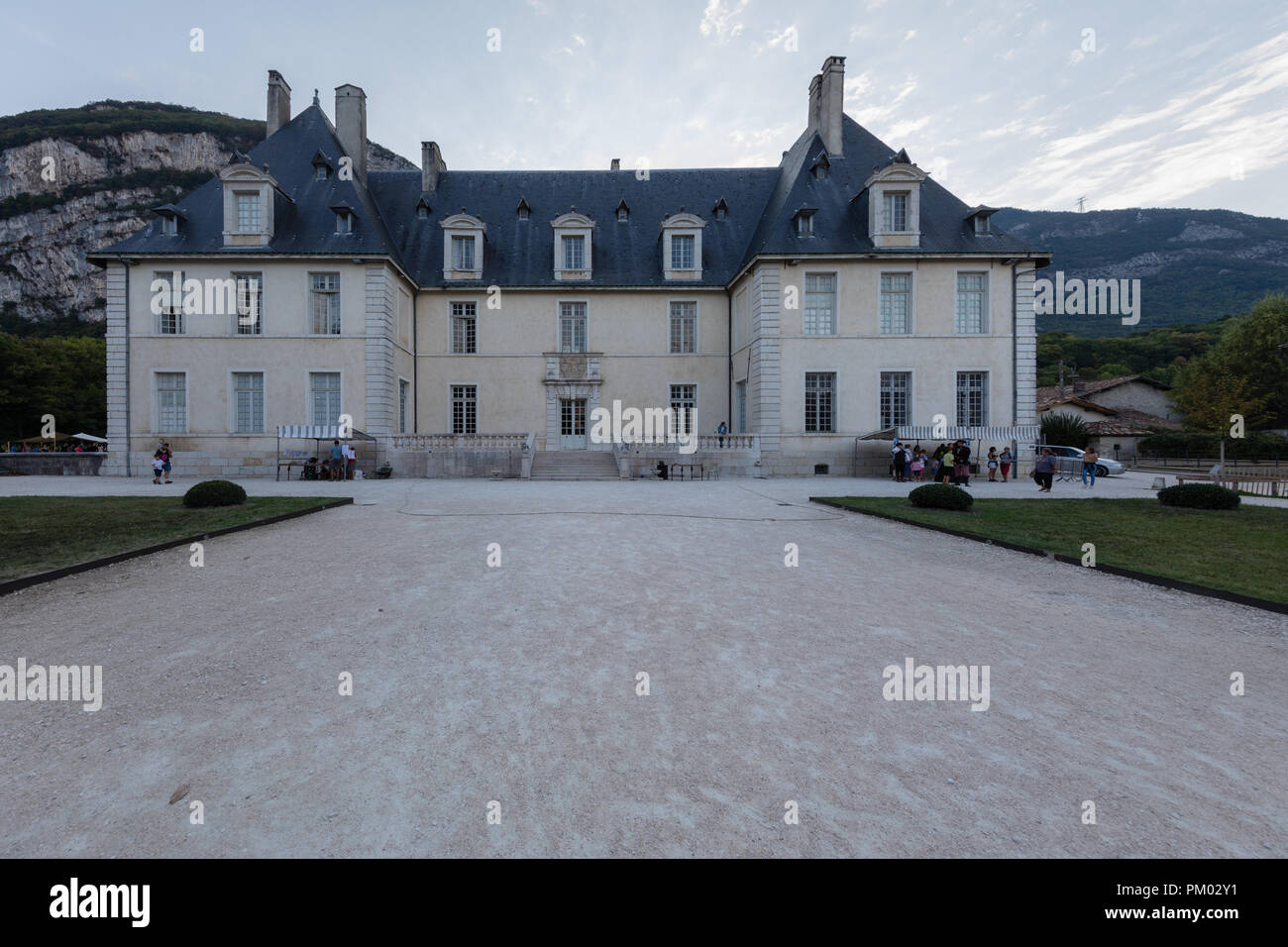 Il castello di Sassenage, Isere, Francia - 15 Settembre 2018 : Giornate del patrimonio europeo, il castello. Foto Stock