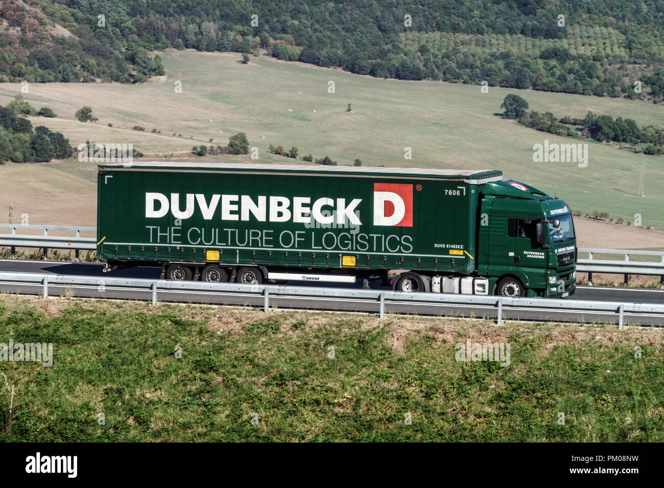 Duvenbeck carrello su autostrada, Repubblica Ceca Foto Stock