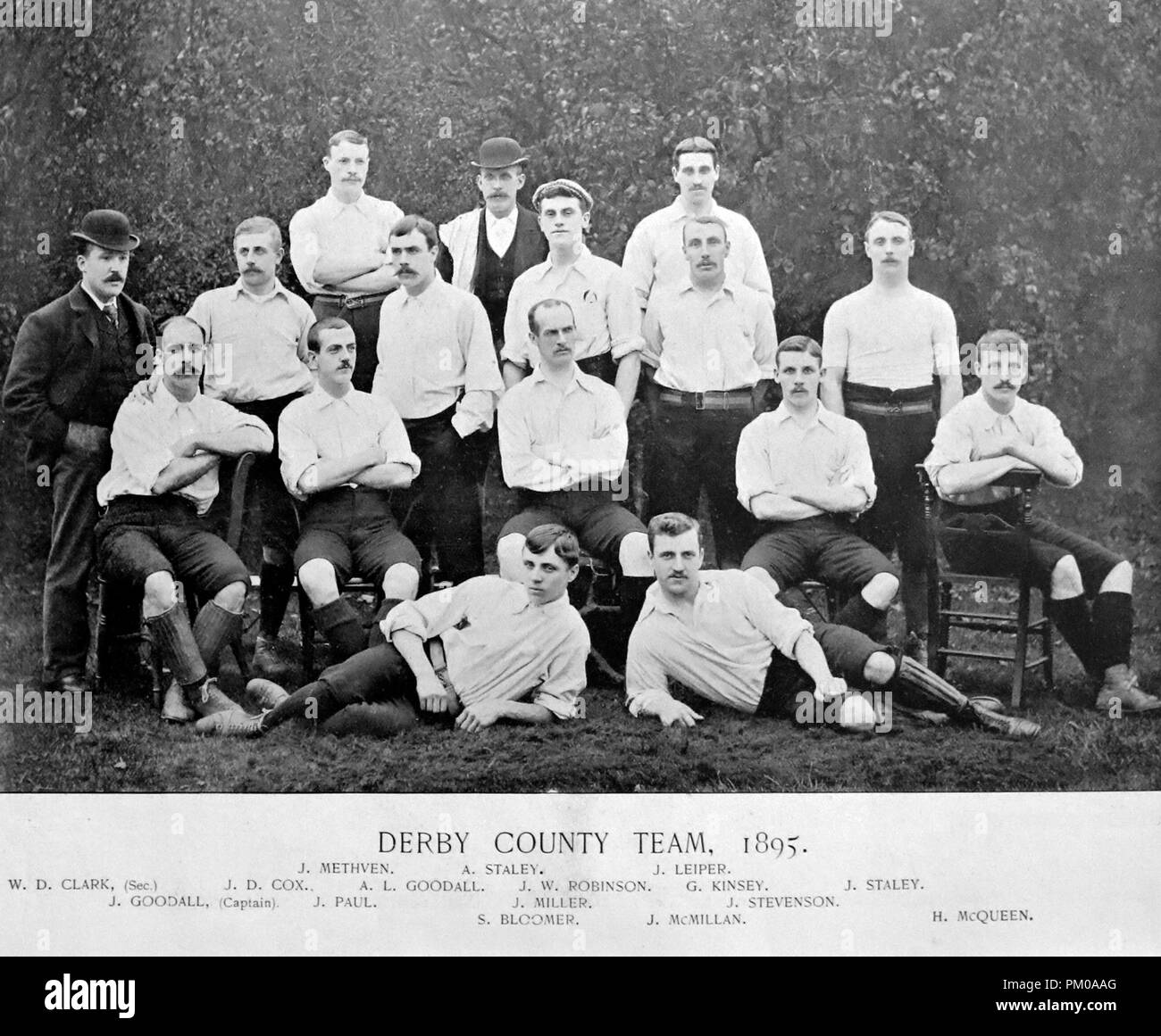 Derby County Football Team, 1895 Foto Stock