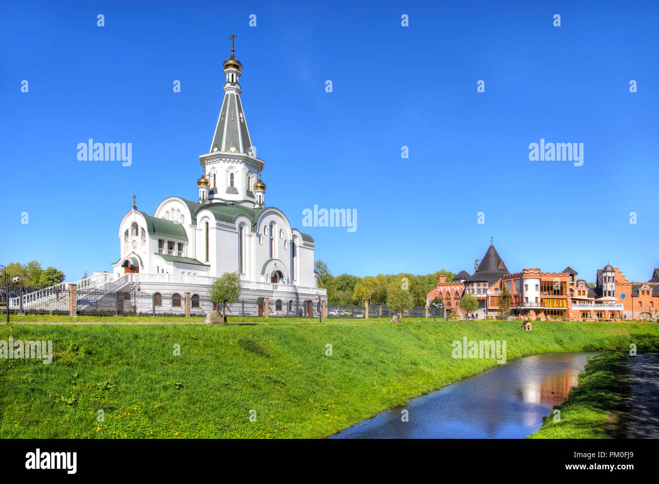 La Chiesa del Santo grande principe Alexander Nevsky a Kaliningrad Foto Stock