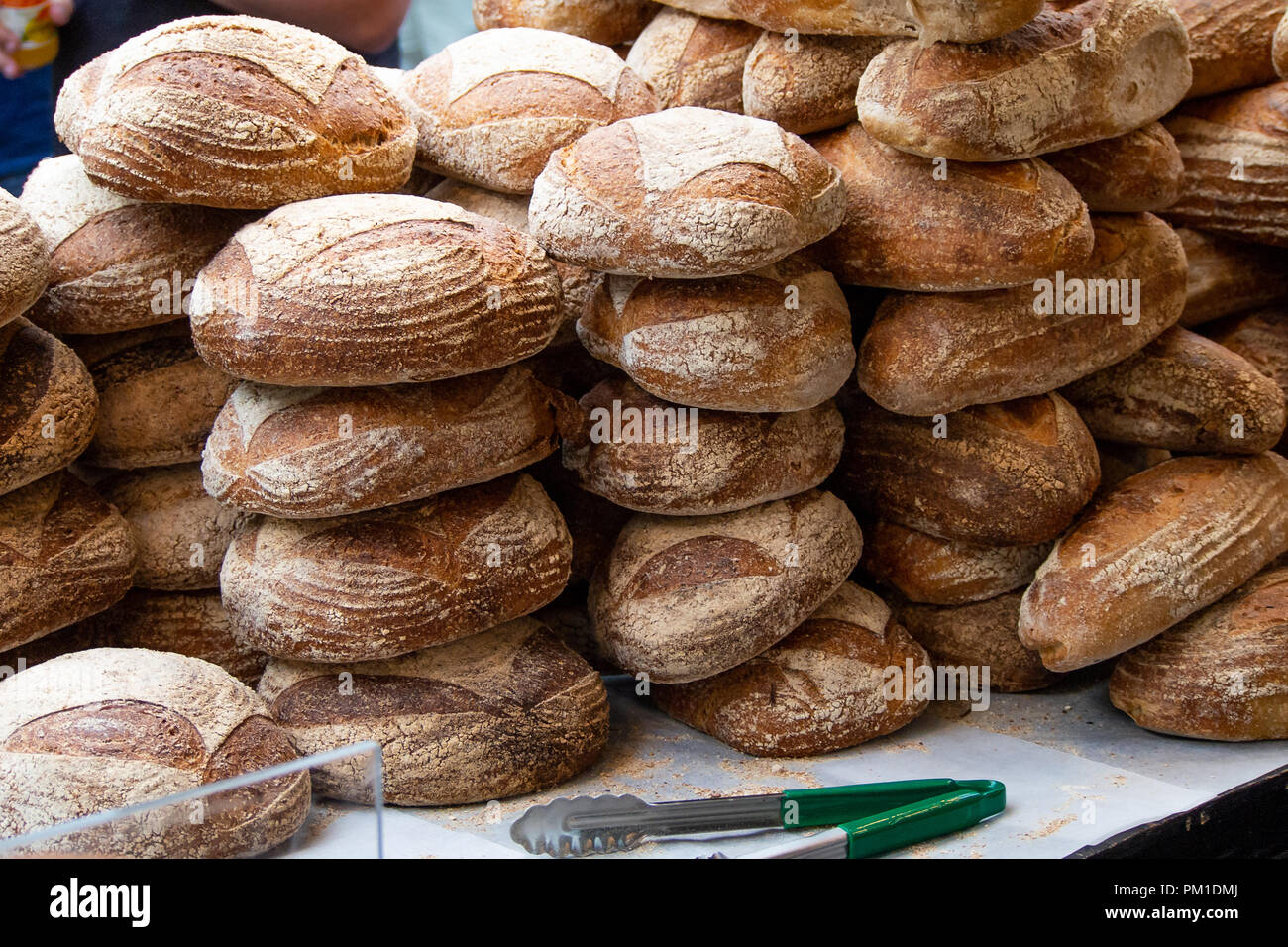 Prodotti freschi a Londra il famoso Mercato di Borough, Londra UK. Foto Stock