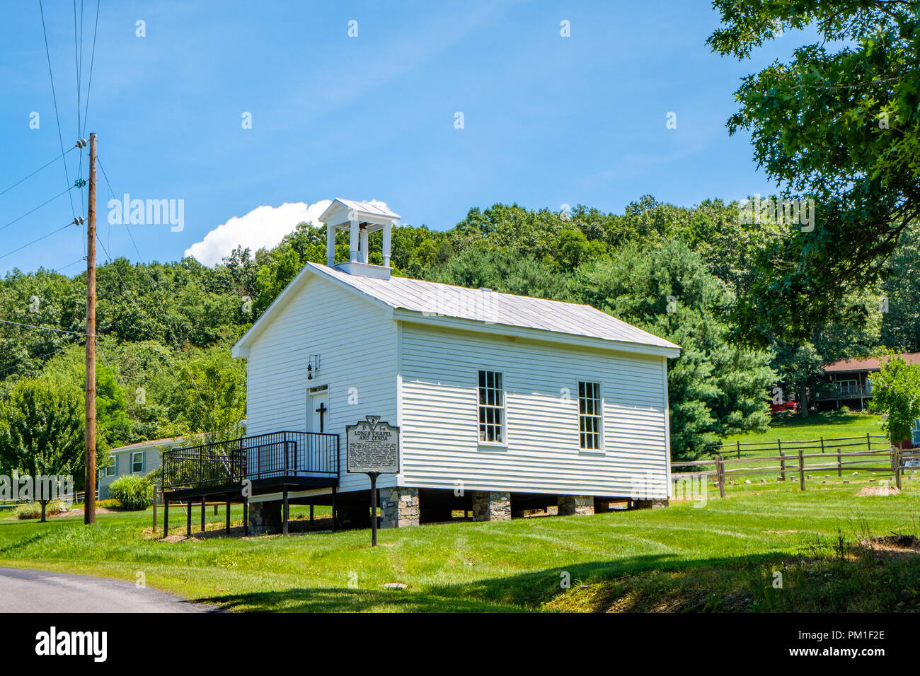 Longs Cappella, Fridleys Gap Road, Zenda, Virginia Foto Stock