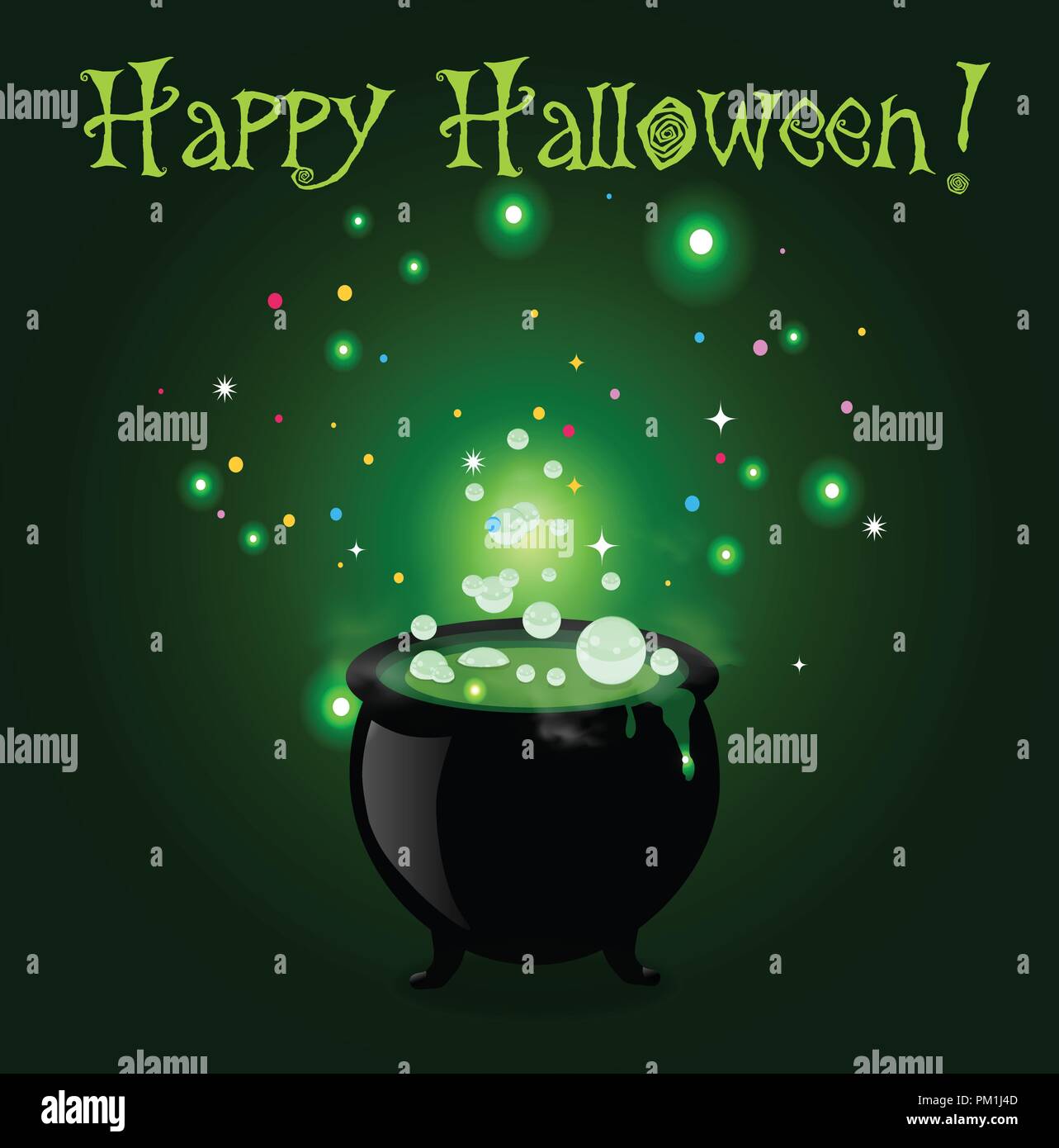 Il mio calderone kawaii di Halloween: Colora con il tuo nome