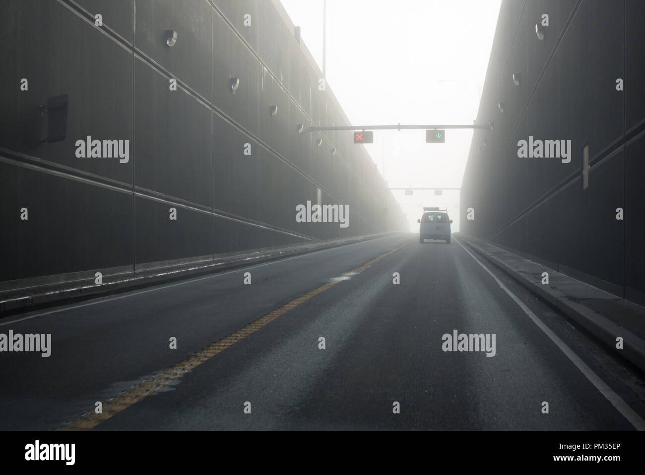 Chesapeake Bay Bridge Tunnel Virginia Foto Stock
