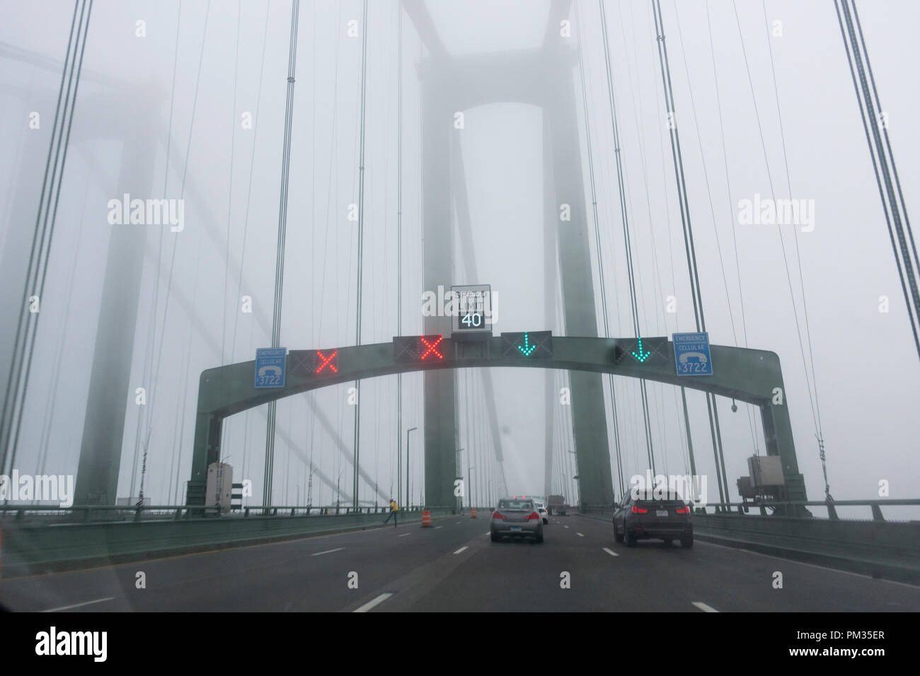 Chesapeake Bay Bridge Tunnel Virginia Foto Stock