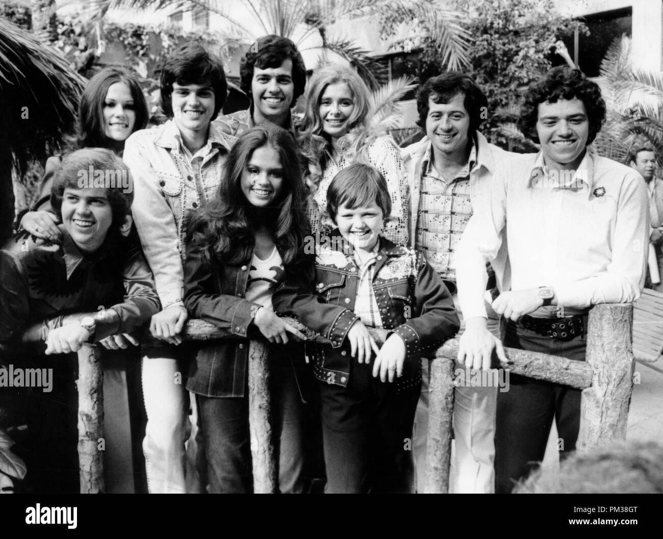 Donny Osmond, Marie Osmond e il resto della famiglia Osmond, circa 1971. Riferimento al file # 1208 002THA Foto Stock
