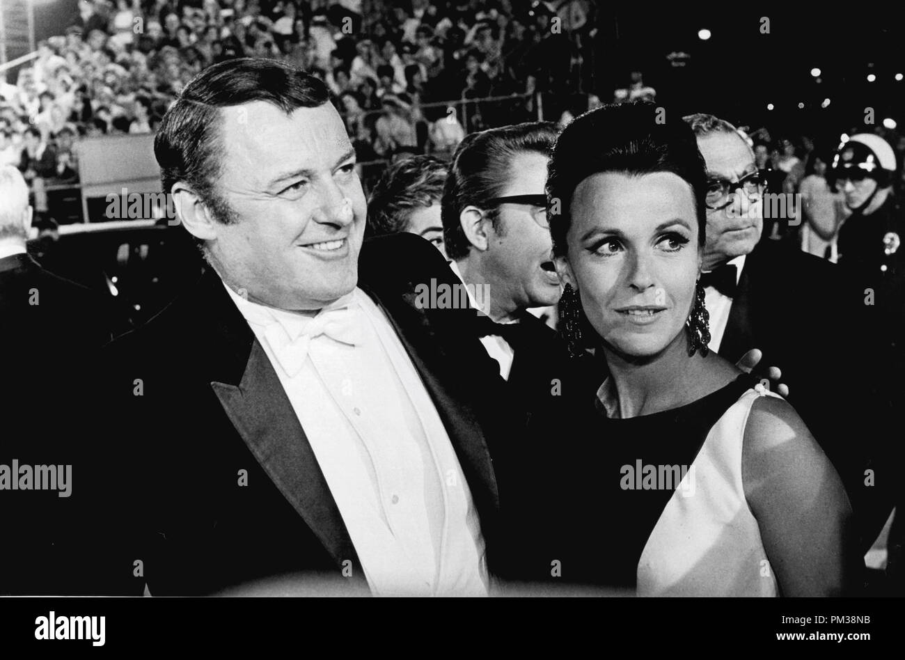 Rod Steiger e Claire Bloom al quarantesimo annuale di Academy Awards, aprile 1969. Riferimento al file # 1223 002THA © CCR /Hollywood Archivio - Tutti i diritti riservati Foto Stock