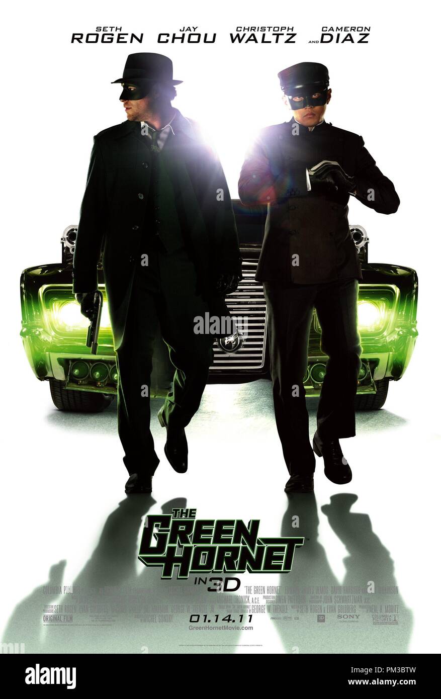 La Columbia Pictures Film di azione di GREEEN HORNET. Poster Foto Stock