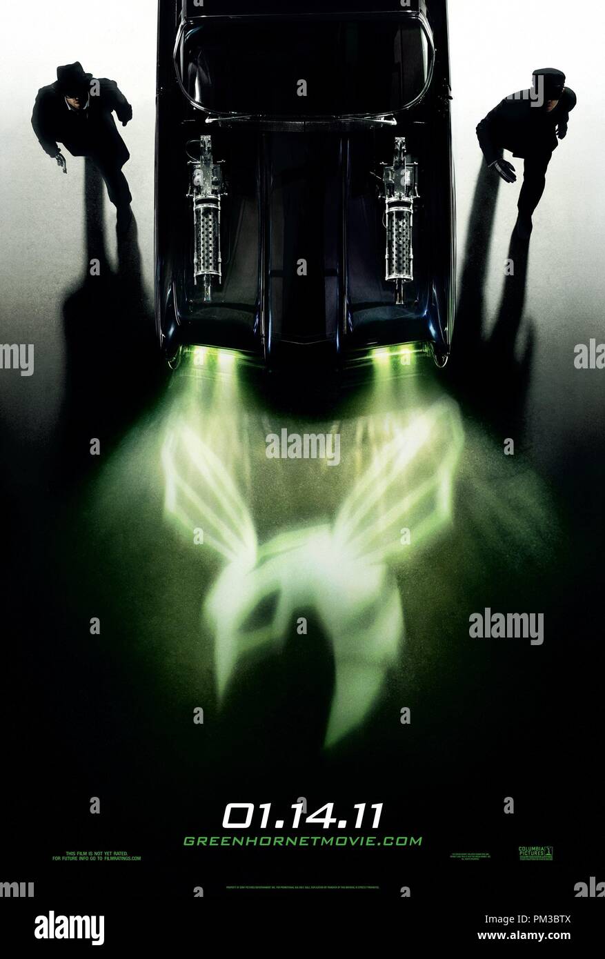 La Columbia Pictures Film di azione di GREEEN HORNET. Poster Foto Stock