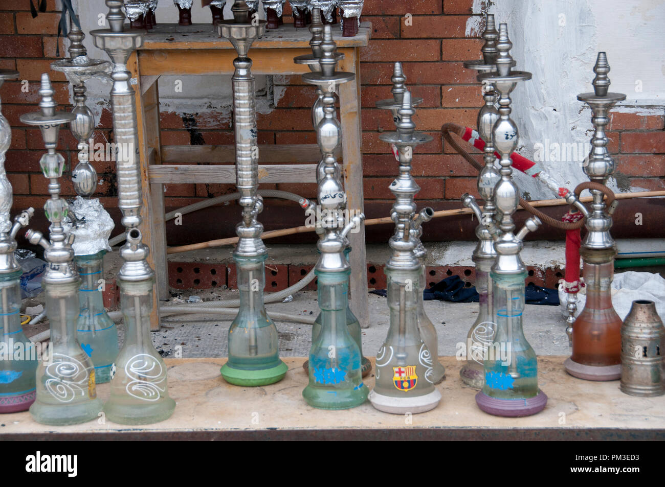 Egitto, Alessandria, 2014 pipe shisha Foto Stock