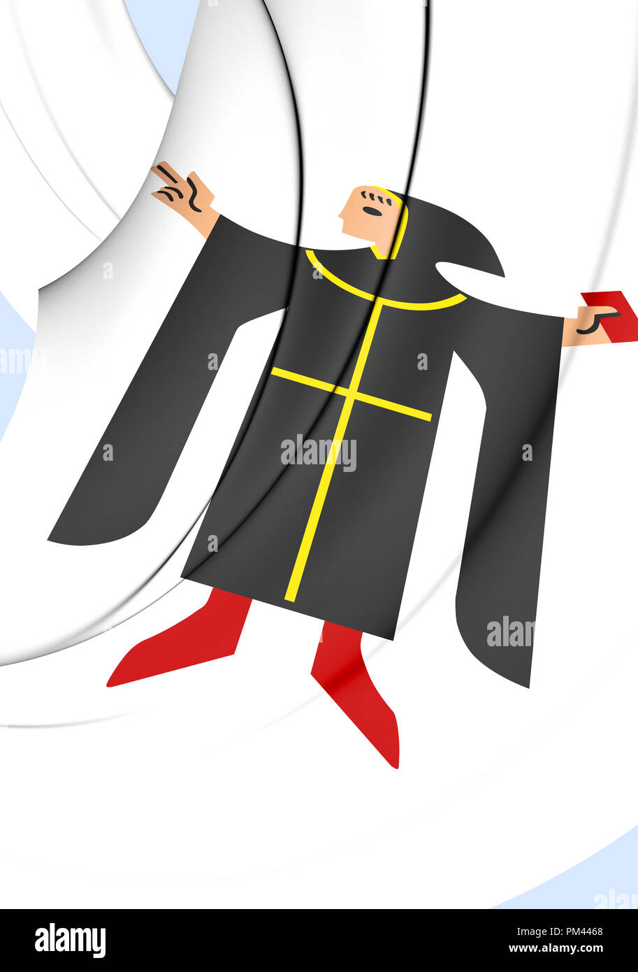 3D Muenchen stemma della Baviera (Germania). 3D'illustrazione. Foto Stock