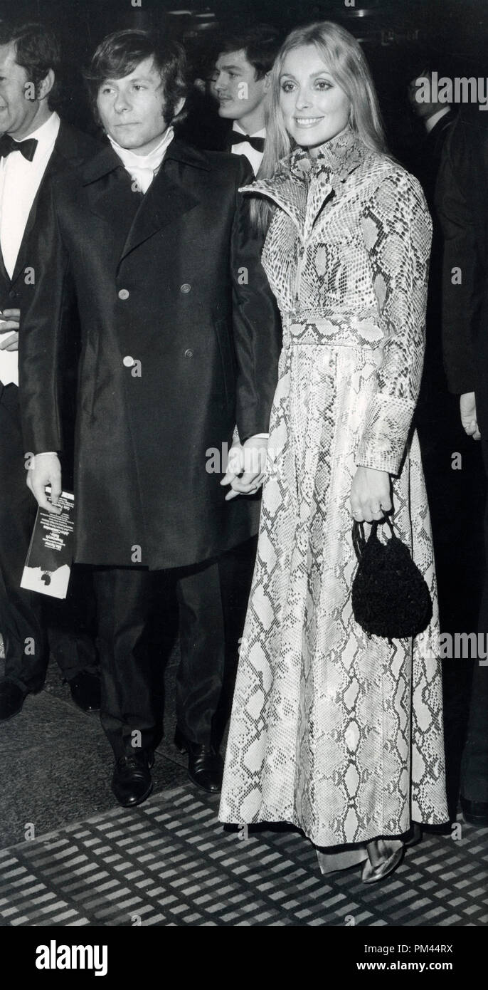 Sharon Tate e Roman Polanski alla premiere di 'Rosemary Baby',1969. Riferimento al file #1027 014THA © CCR /Hollywood Archivio - Tutti i diritti riservati. Foto Stock