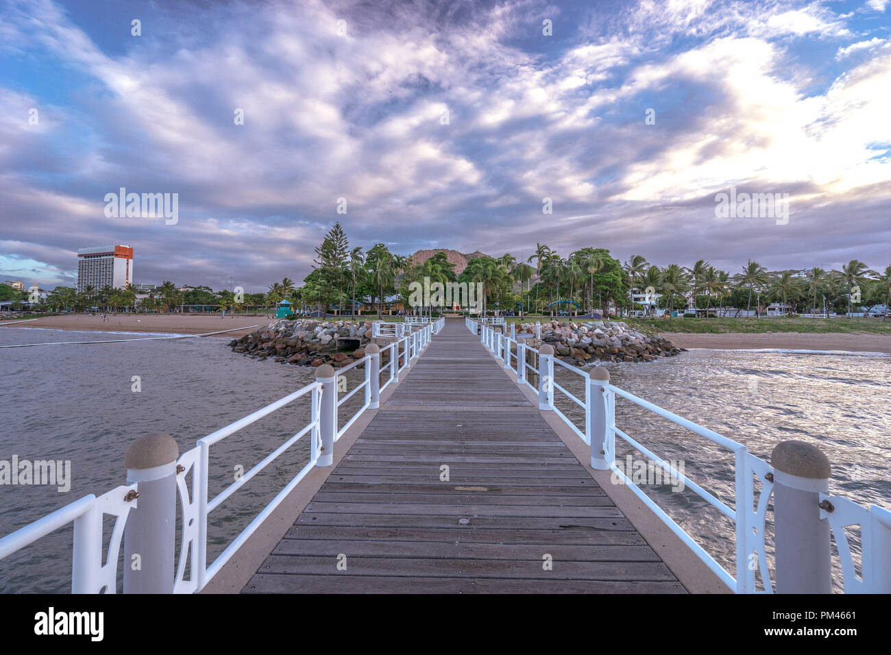 Strand pier a Townsville, QLD, Australia Foto Stock