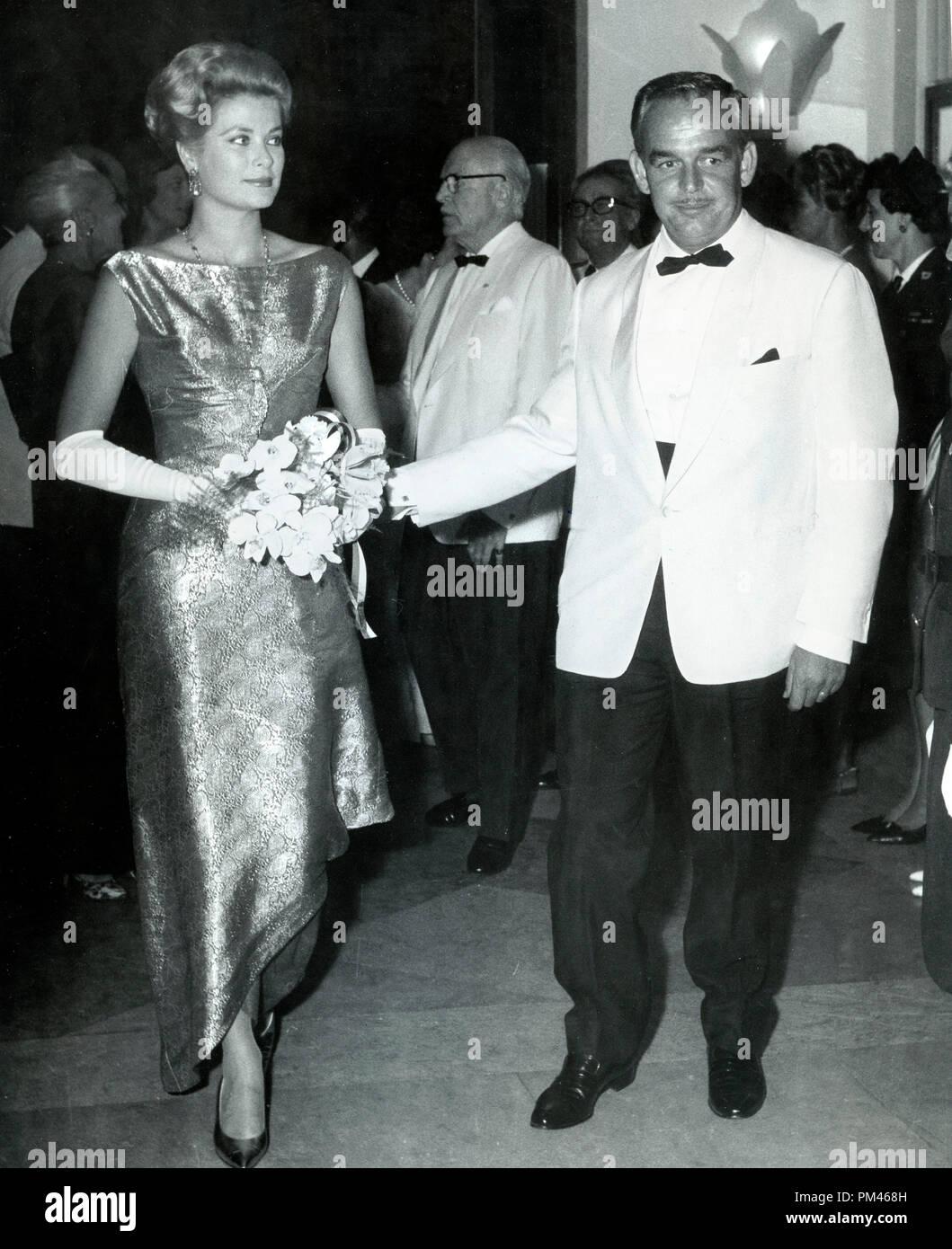 Il principe Ranieri e la Principessa Grace, Agosto11,1961. Riferimento al file #1061 007THA © CCR /Hollywood Archivio - Tutti i diritti riservati. Foto Stock