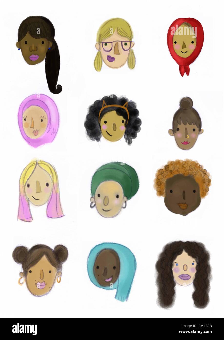 Bellezza nella diversità Foto Stock