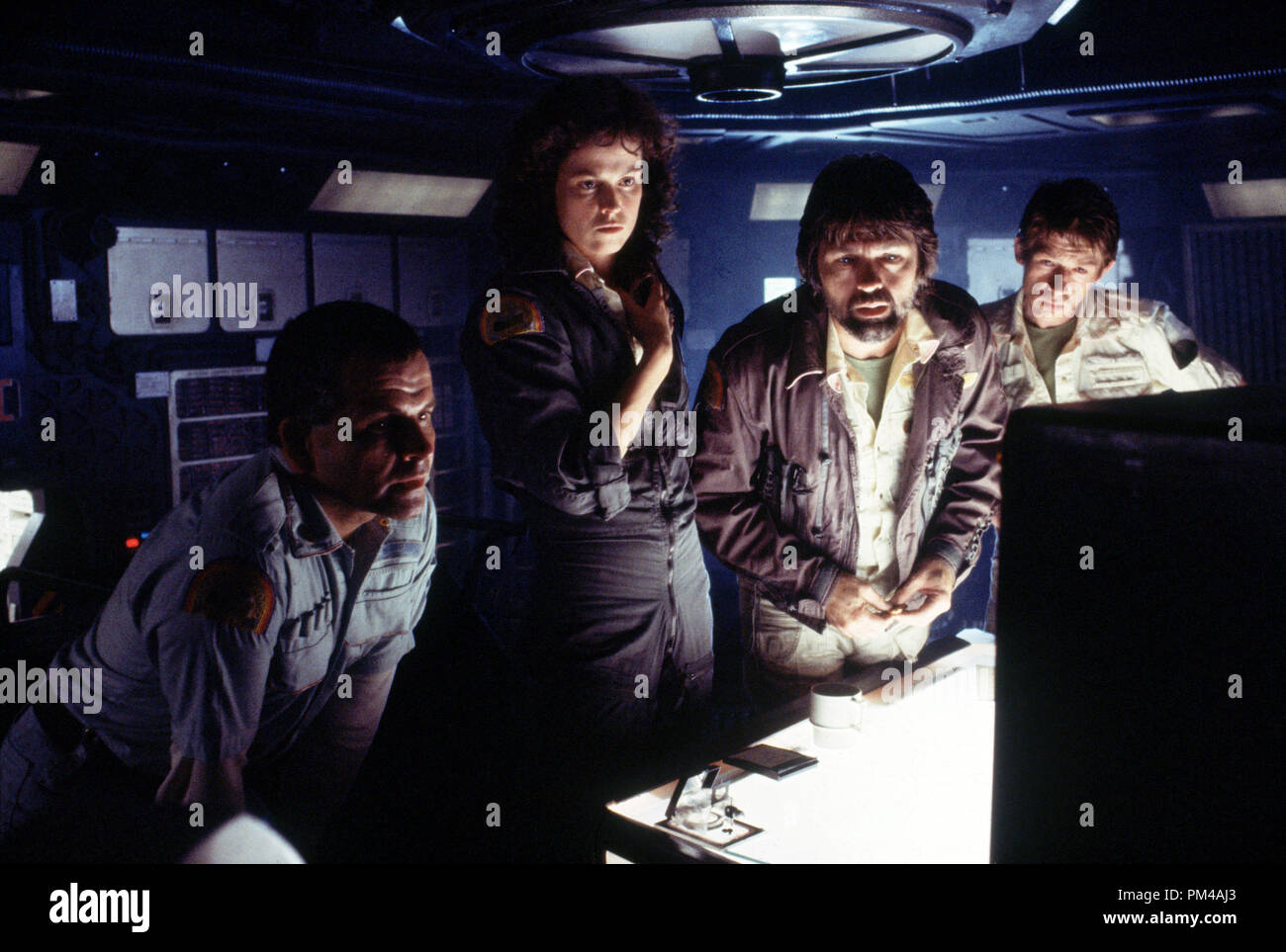 Alien: Il Direttore della Tagliata Ian Holm, Sigourney Weaver, Tom Skerritt, John Hurt Foto Stock
