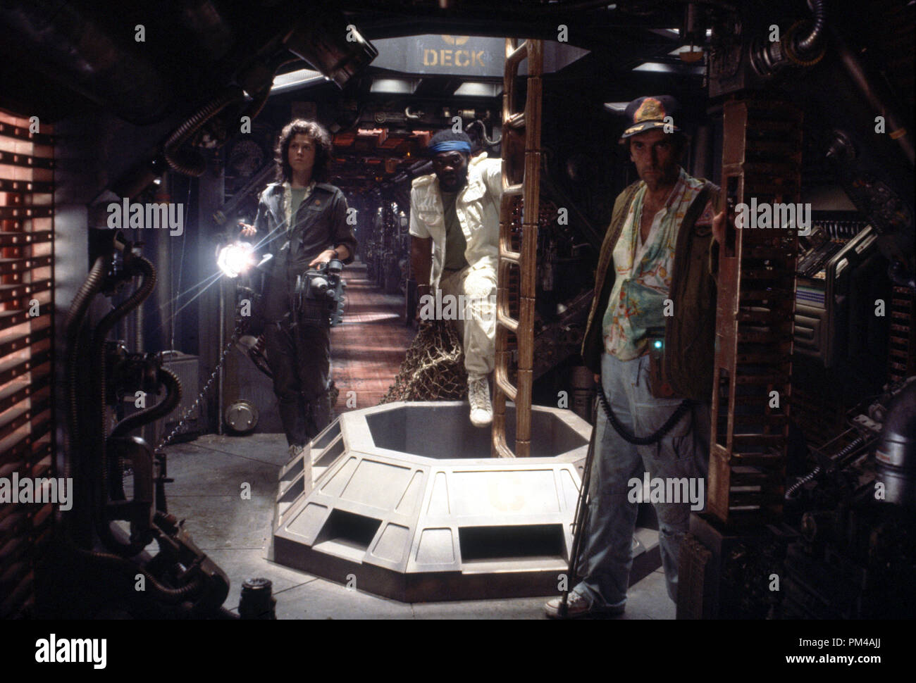 'Alien: il direttore del taglio' Sigourney Weaver, Yaphet Kotto, Harry Dean Stanton Foto Stock