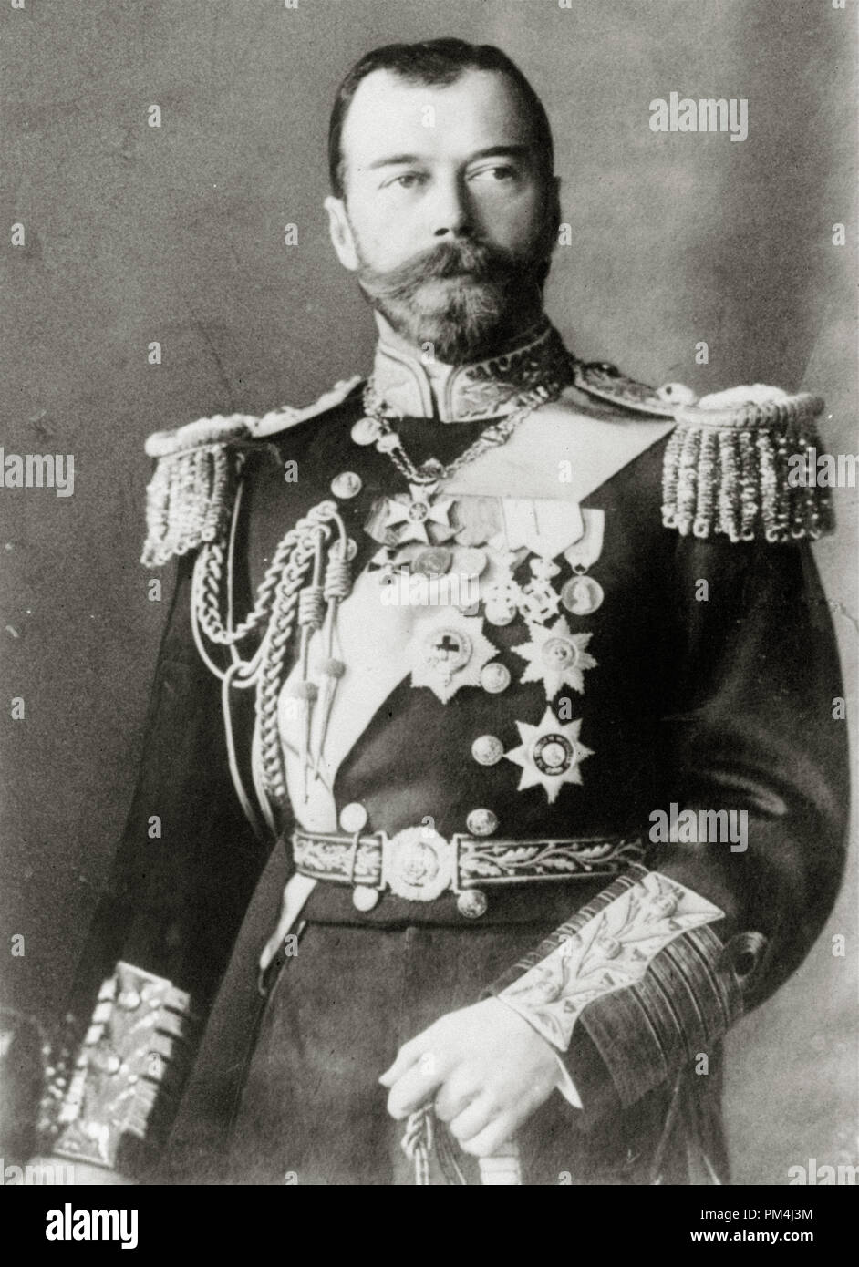 Imperatore Nicola II, fu l'ultimo zar di Russia, circa 1905 Riferimento File # 1003 499THA Foto Stock
