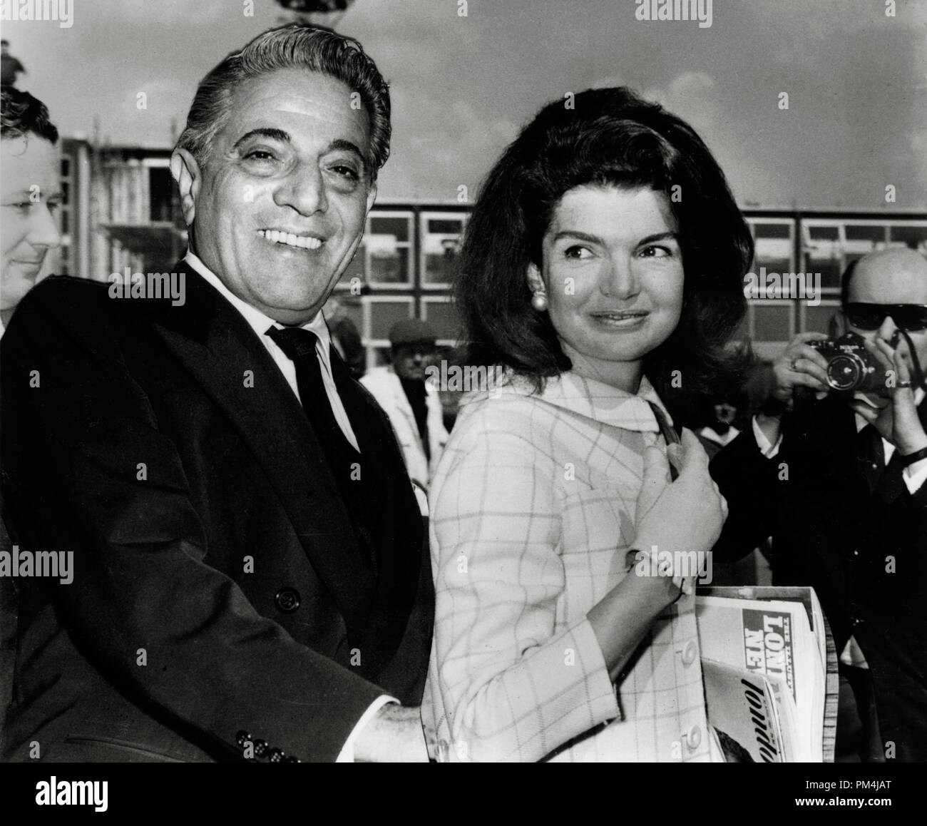 Aristotele Onassis con sua moglie Jacqueline Bouvier Kennedy, circa 1968 Riferimento File # 1003 643THA Foto Stock