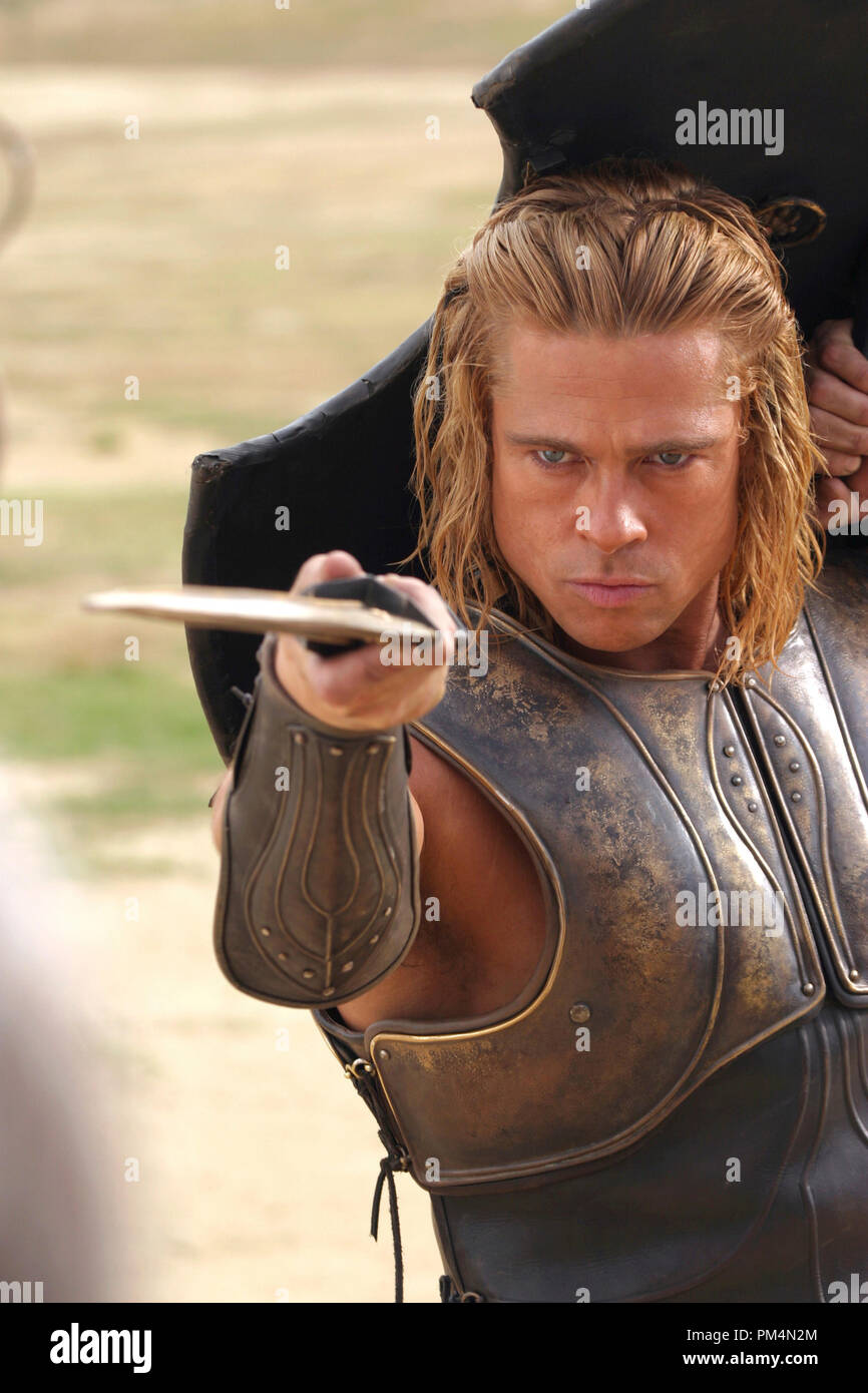 "Troy' Brad Pitt © 2004 Warner Brothers Foto Stock