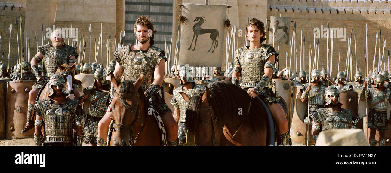 "Troy' Eric Bana, Orlando Bloom © 2004 Warner Brothers Foto Stock