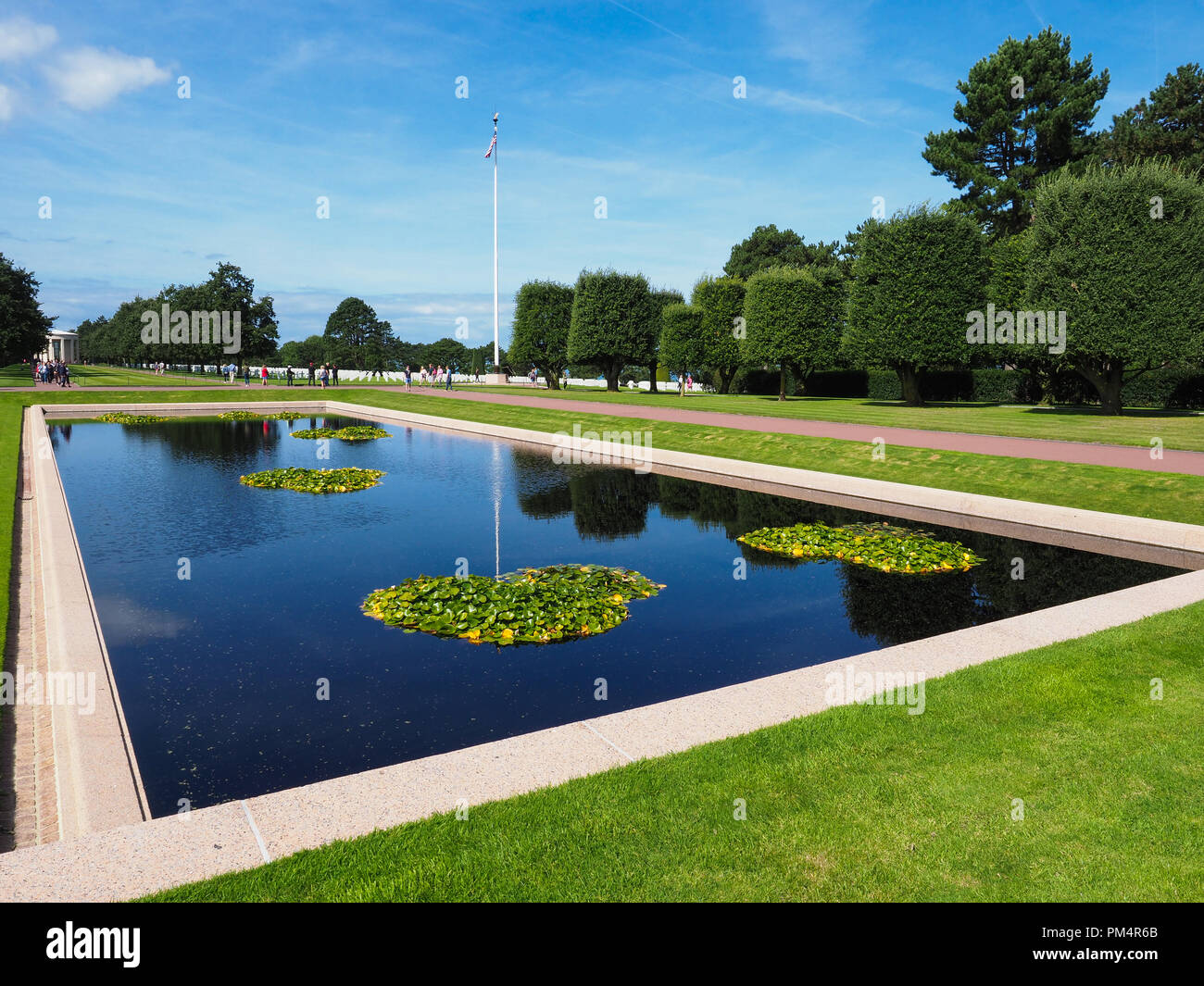 La Normandia Cimitero Americano Coleville sur Mer Foto Stock