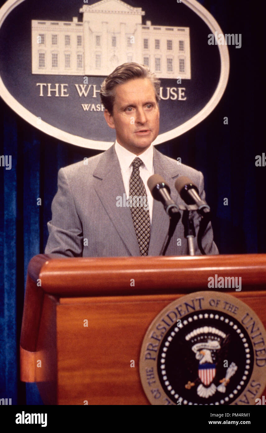 Il presidente americano 1995 Michael Douglas Foto Stock
