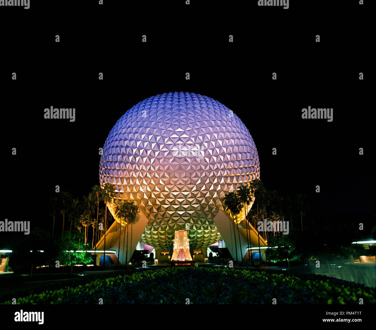 Stati Uniti - Florida - Epcot Center nella notte Foto Stock