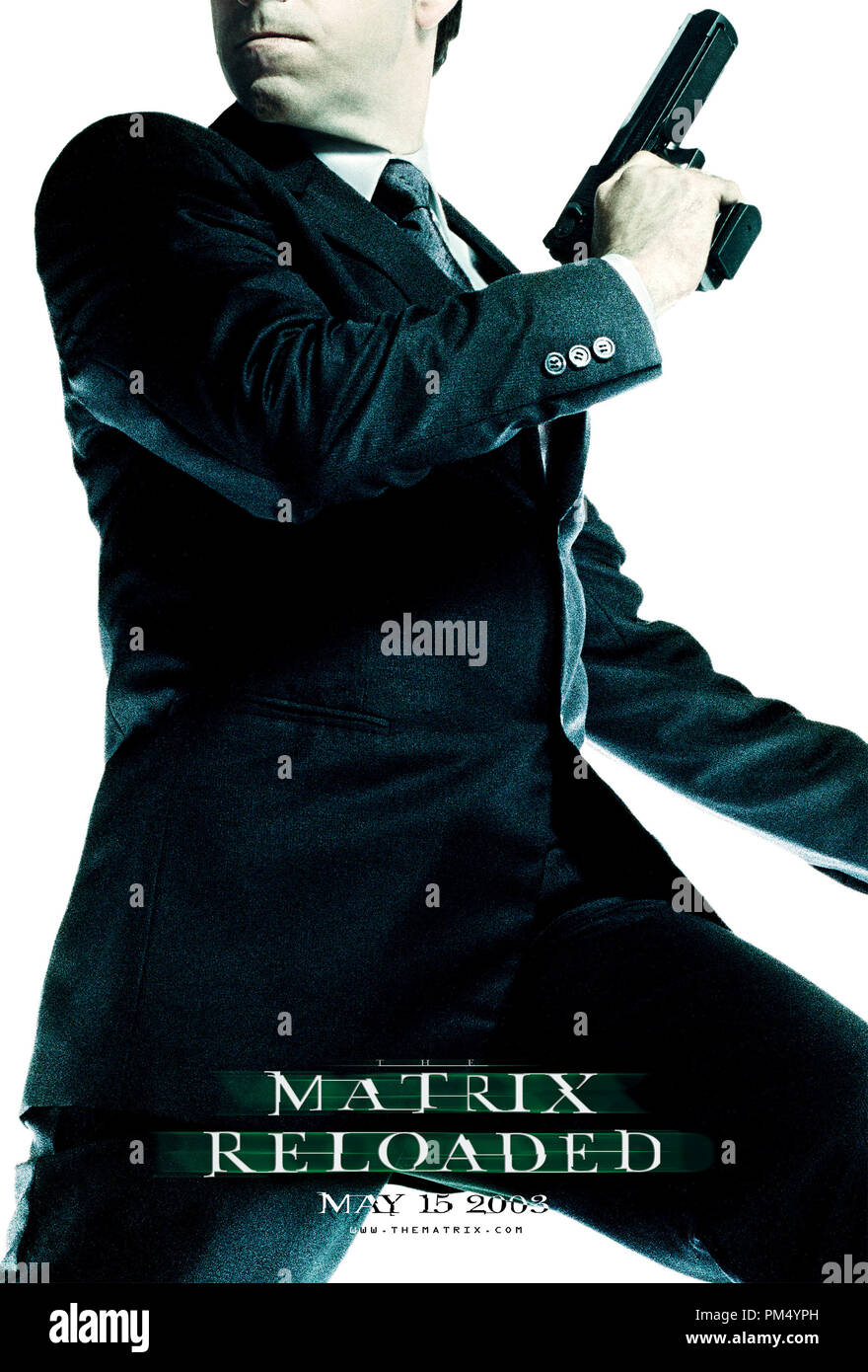 Pubblicità ancora da "Matrix Reloaded' agente Smith Poster © 2003 Warner Brothers Riferimento File # 30753331THA per solo uso editoriale - Tutti i diritti riservati Foto Stock