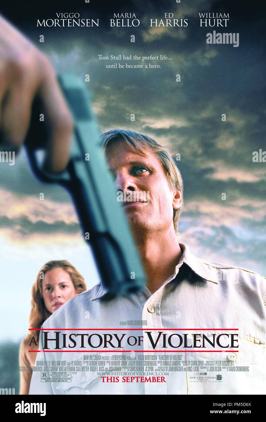 Studio Pubblicità ancora da 'una storia di violenza' Poster © 2005 New Line Cinema Riferimento File # 307362360THA per solo uso editoriale - Tutti i diritti riservati Foto Stock