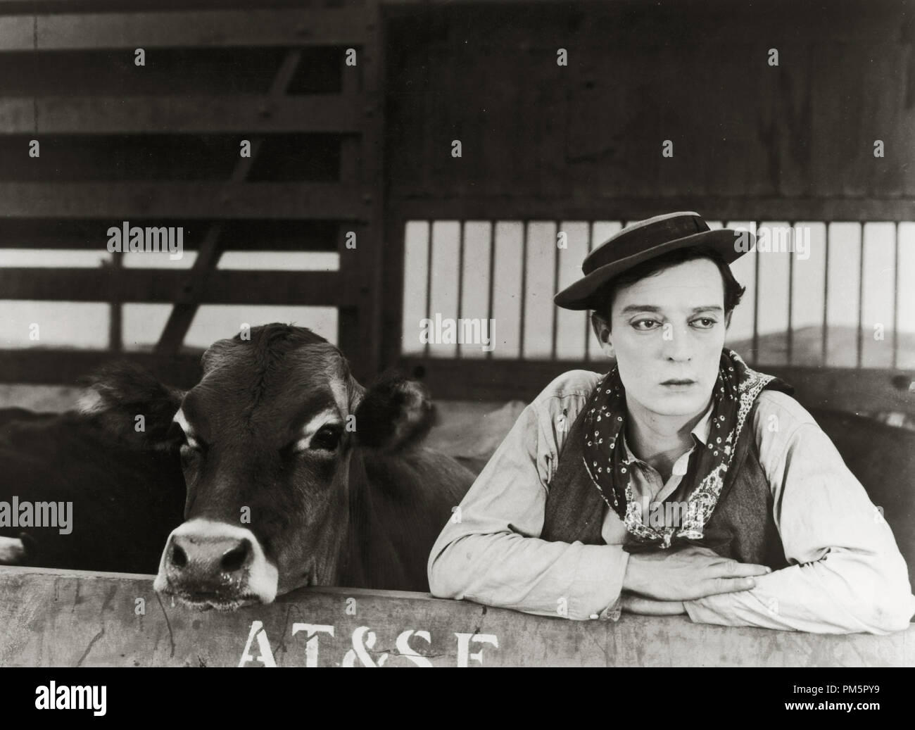 Buster Keaton,'Go West' 1925 Riferimento File # 30928 924THA Foto Stock