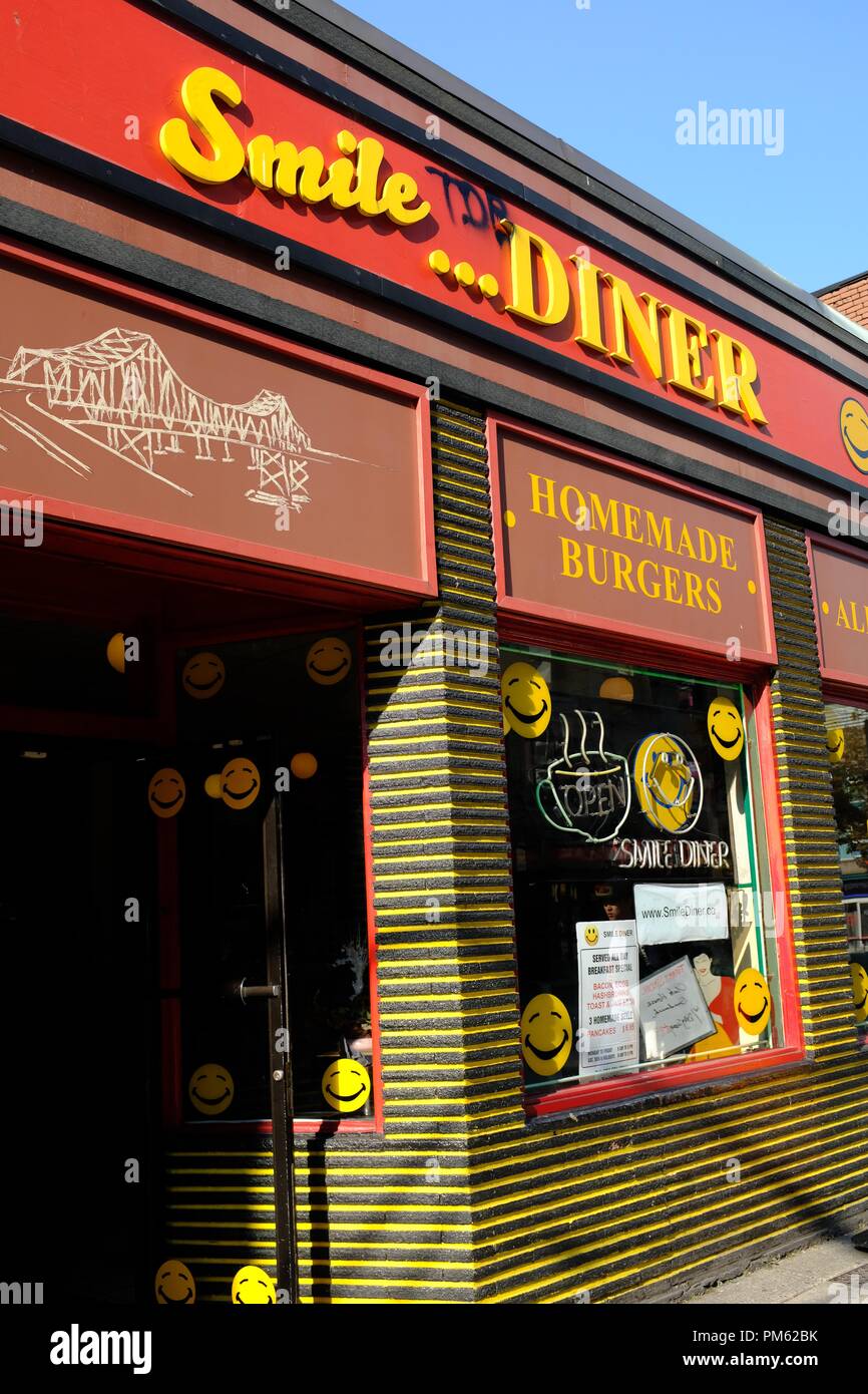 Smile Diner, Vancouver, British Columbia, Canada Foto Stock