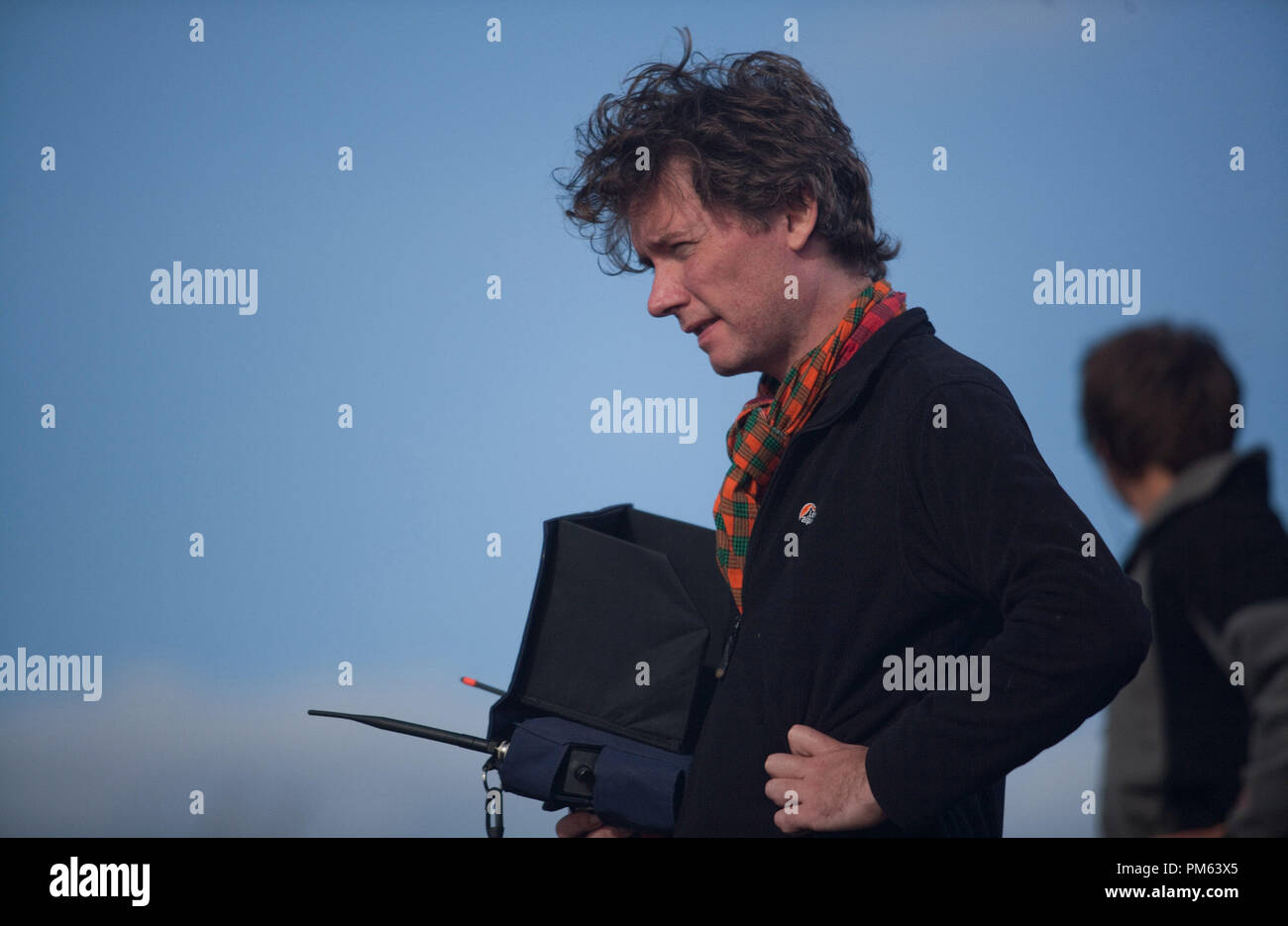 Academy Award winning Direttore Kevin Macdonald sul set del suo epico romano avventura L'Aquila, un Focus Features release. Foto Stock