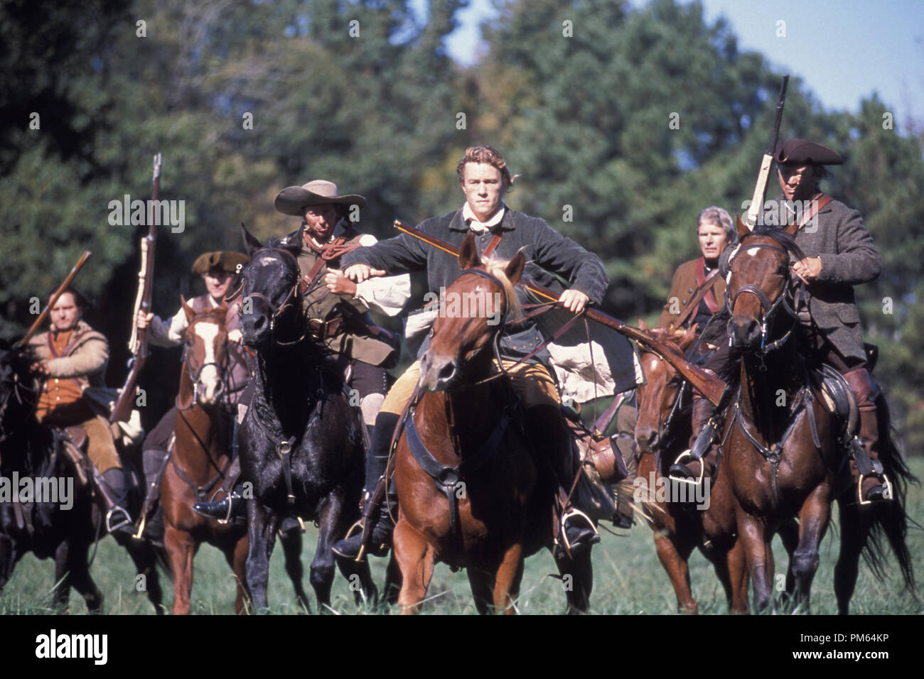 Film still / Pubblicità foto da 'Patriot' Heath Ledger © 2000 Columbia Pictures Photo credit: Andrew Cooper Riferimento File # 30846130THA per solo uso editoriale - Tutti i diritti riservati Foto Stock