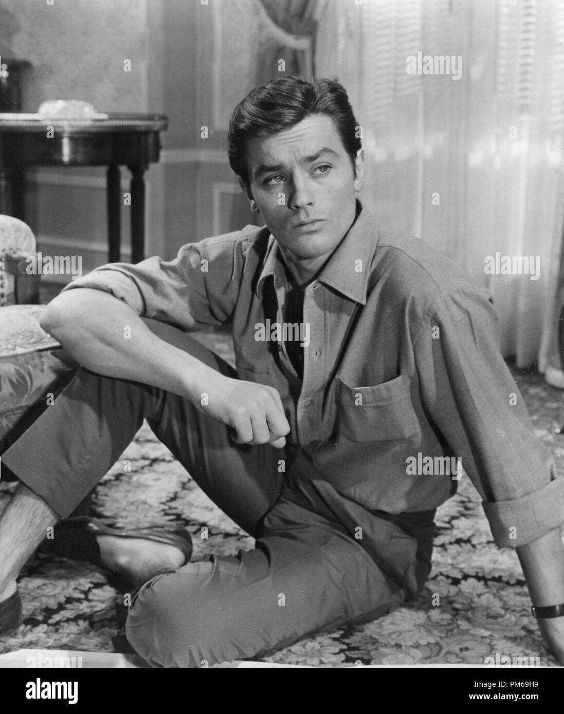 Alain Delon, "Qualsiasi numero può vincere' 1963 Riferimento File # 31316 317 Foto Stock