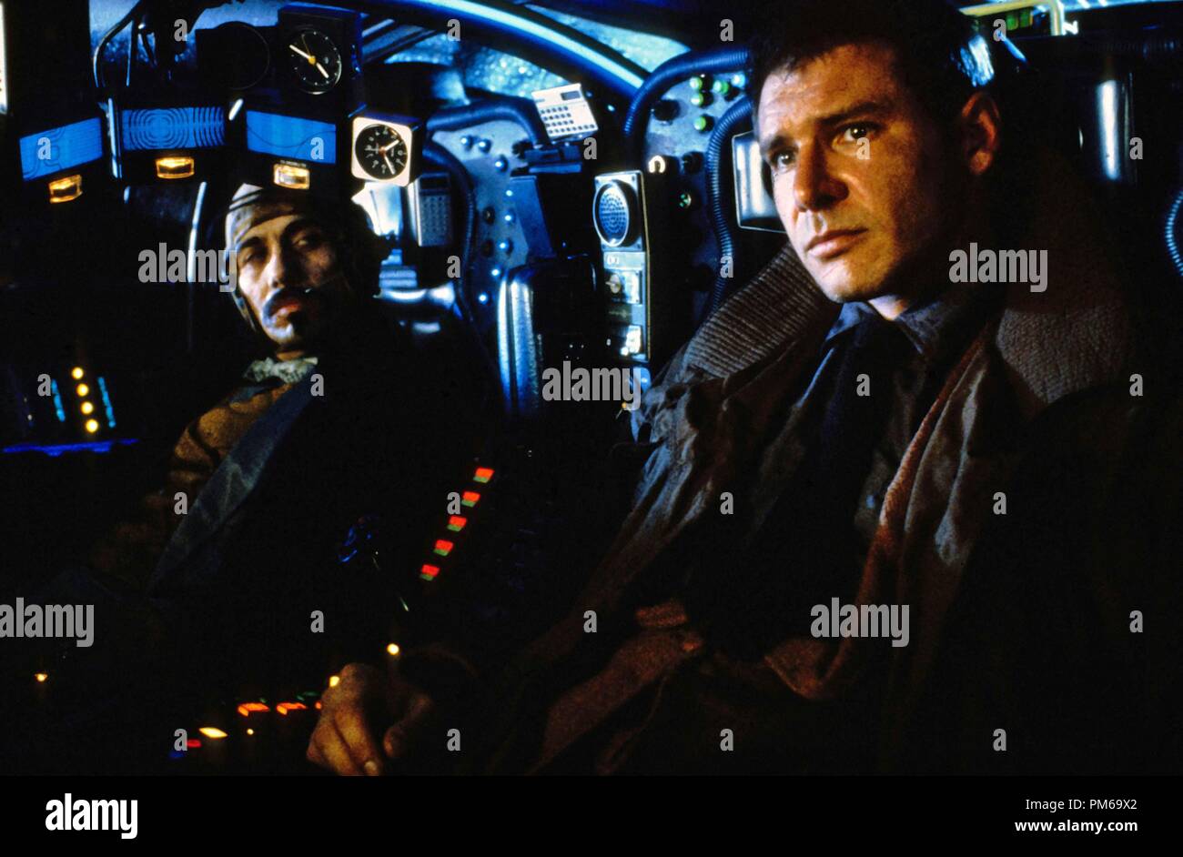 Harrison Ford, Edward James Olmos "Blade Runner" 1982 Foto Stock